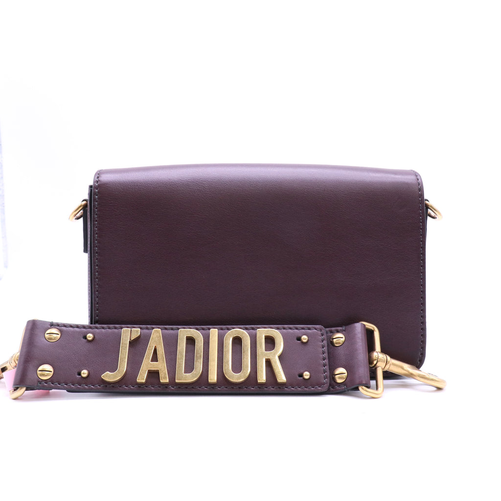 CHRISTIAN DIOR J'ADIOR Strap Flap Leather Handbag twins LDJ4579