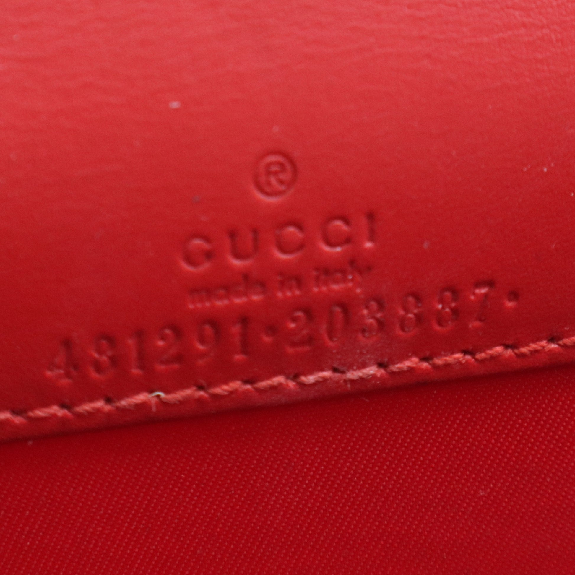 Cherries Wallet on Chain GG Coated Canvas Mini