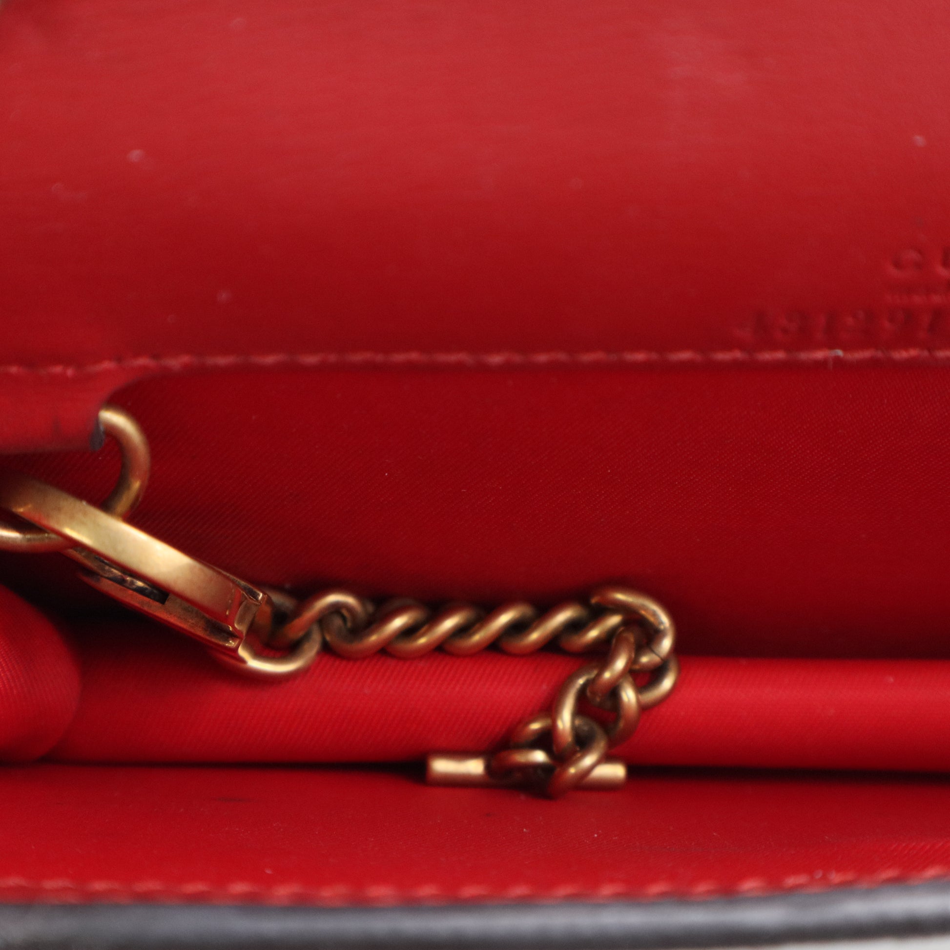 Cherries Wallet on Chain GG Coated Canvas Mini