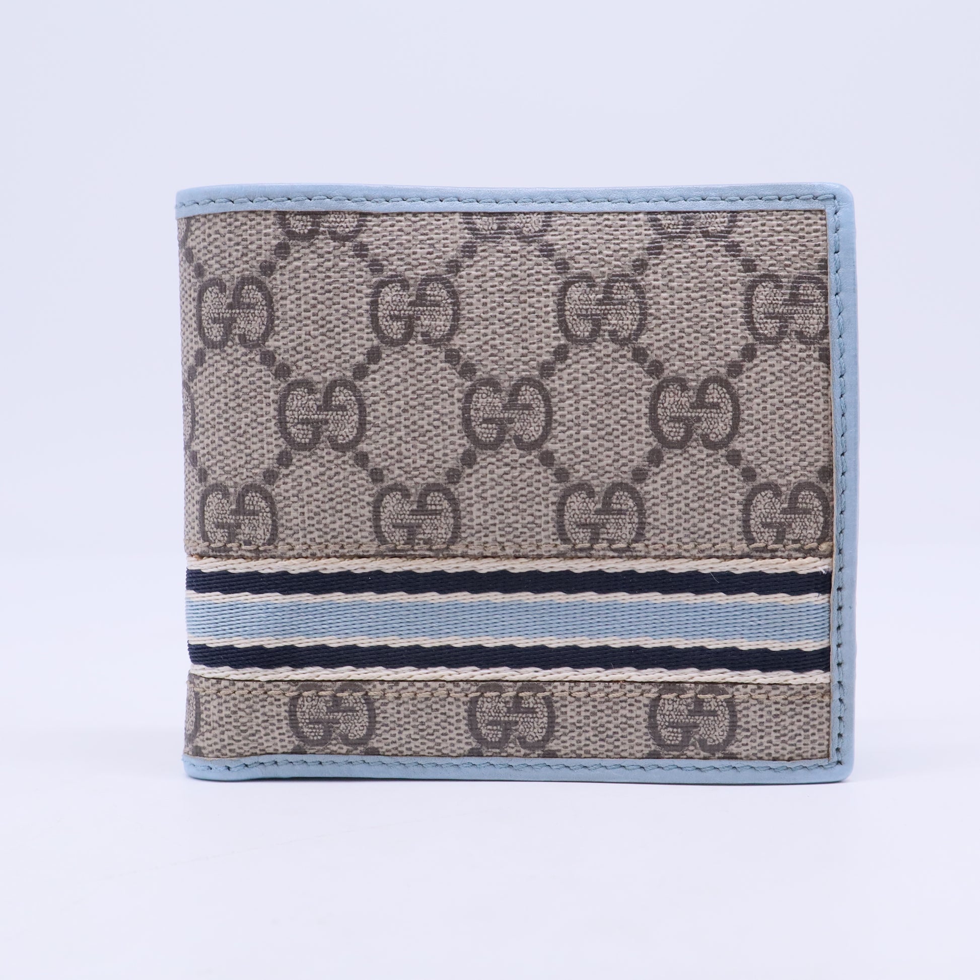 Gucci Canvas and Leather Wallet Blue W20471