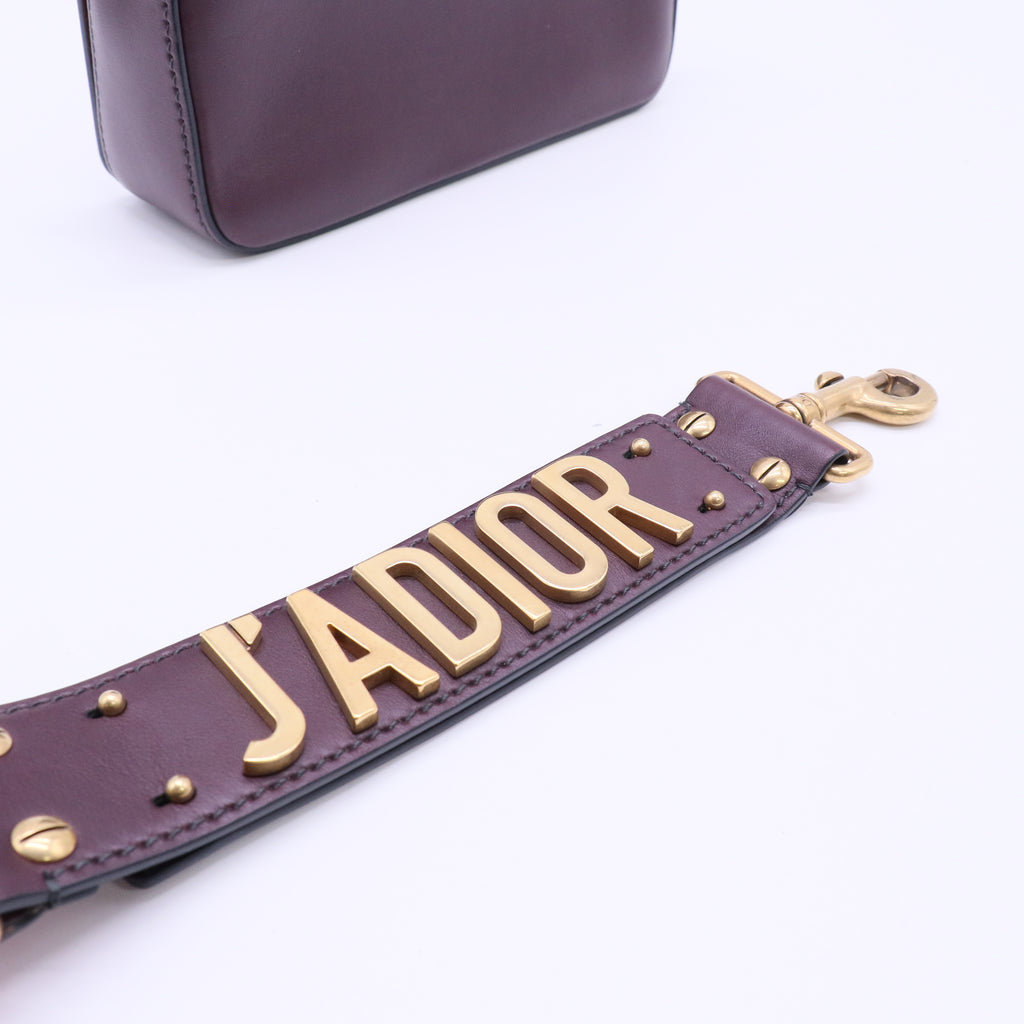 CHRISTIAN DIOR J'ADIOR Strap Flap Leather Handbag twins LDJ4579