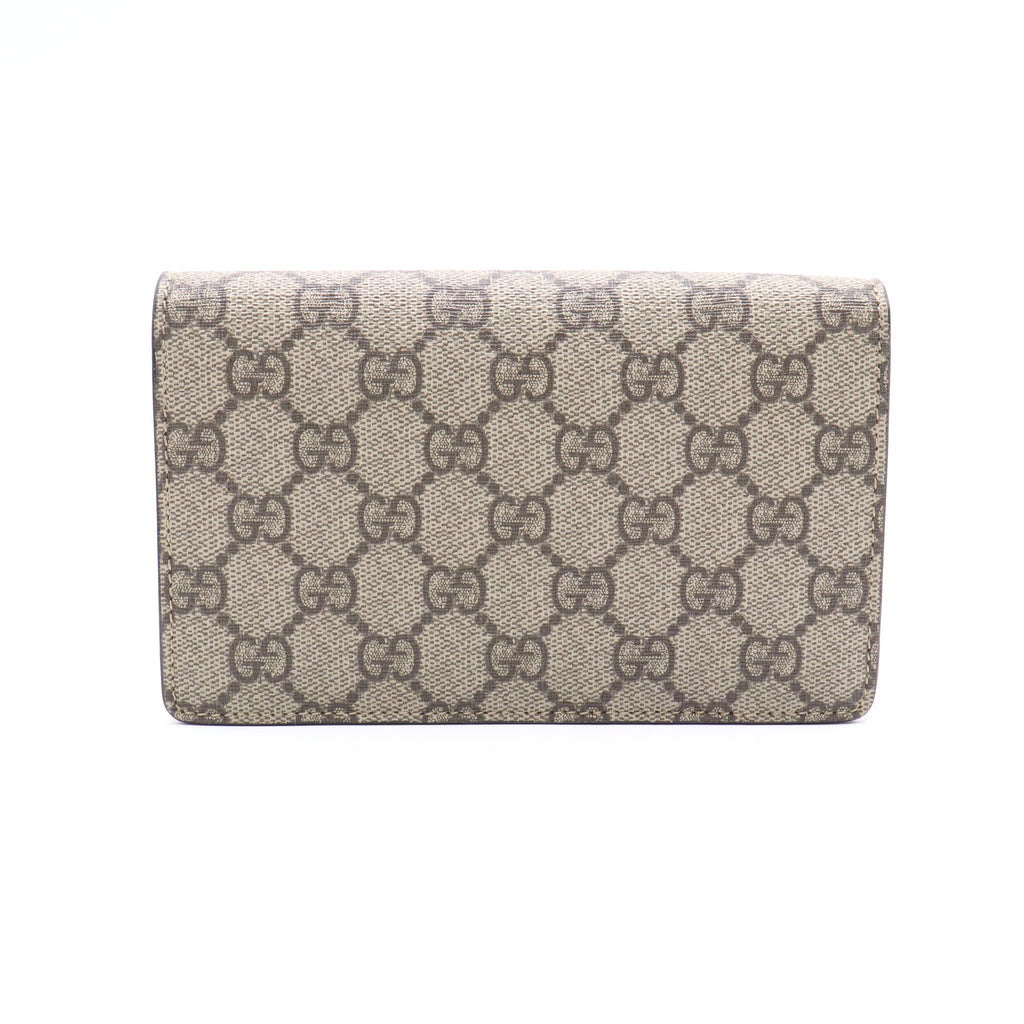 Cherries Wallet on Chain GG Coated Canvas Mini