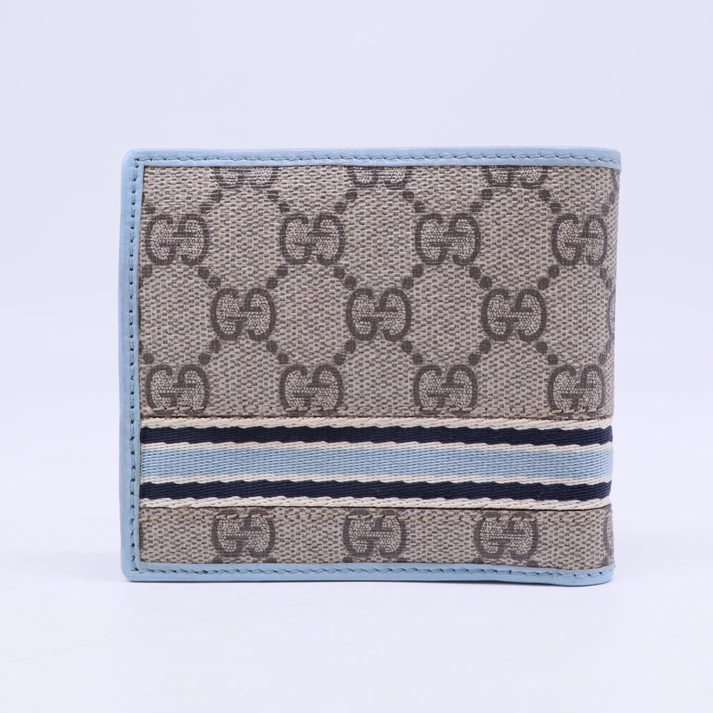Gucci Canvas and Leather Wallet Blue W20471