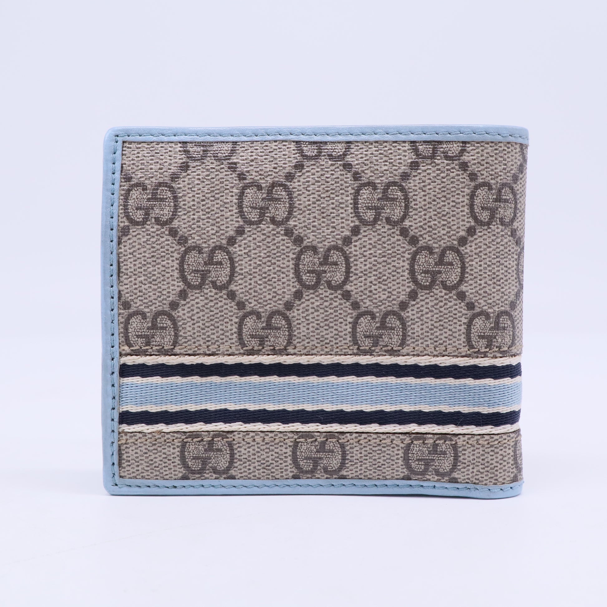 Gucci Canvas and Leather Wallet Blue W20471