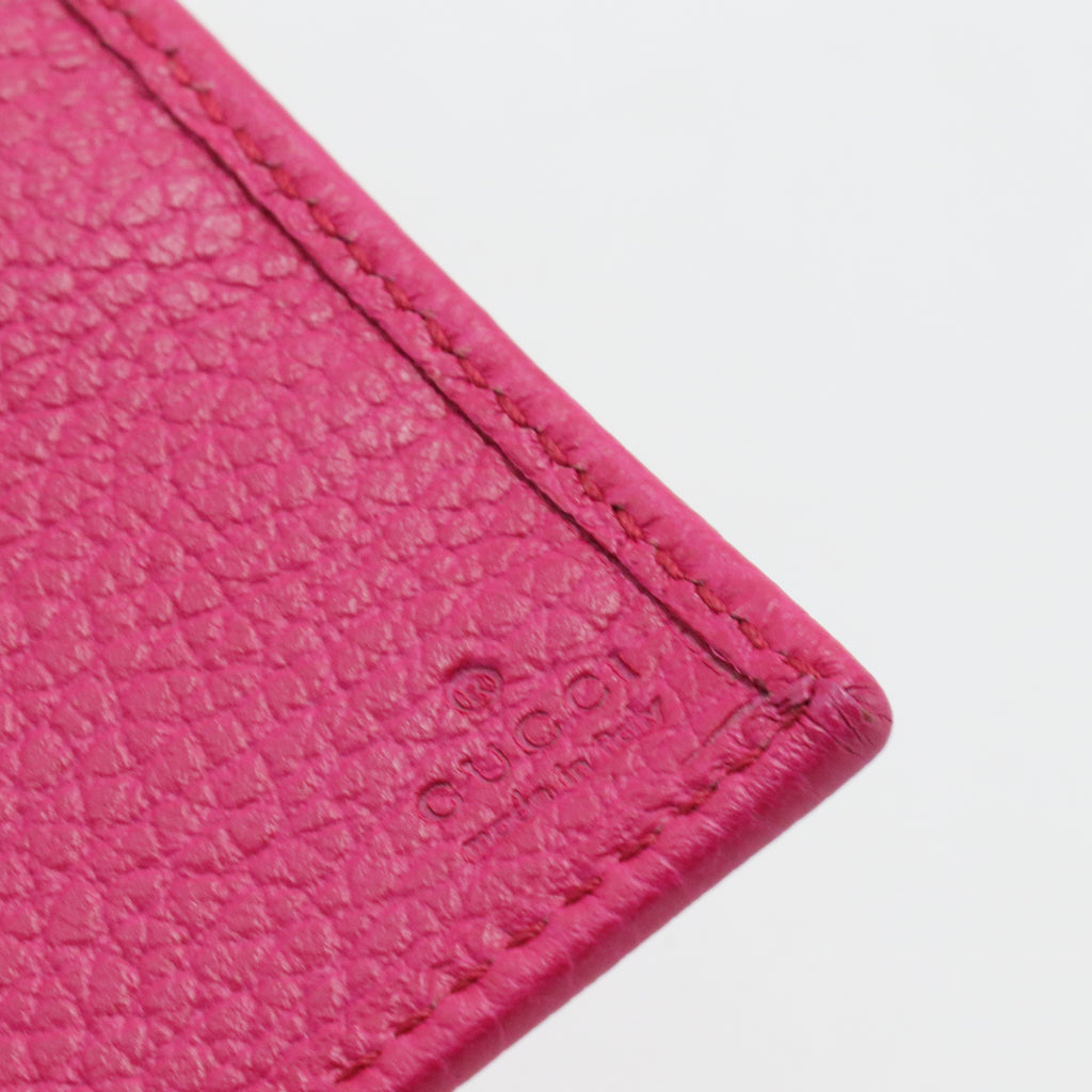 Fuchsia Leather Swing Continental Wallet