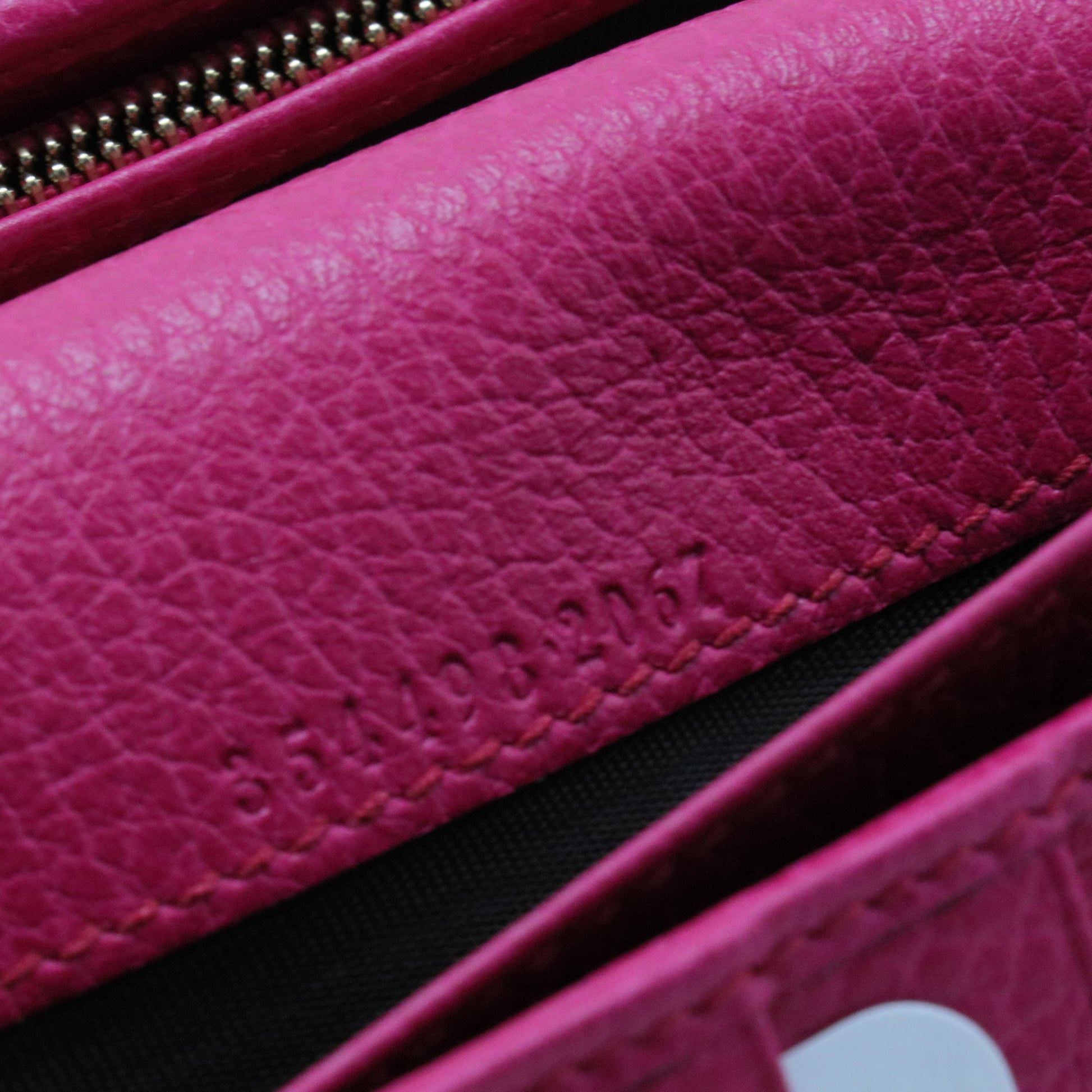 Fuchsia Leather Swing Continental Wallet