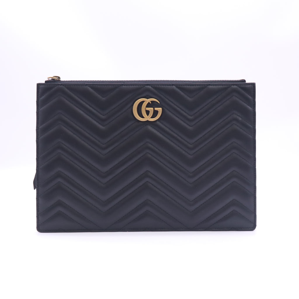 Gucci GG Marmont Matelassé Leather Portfolio Pouch W23233