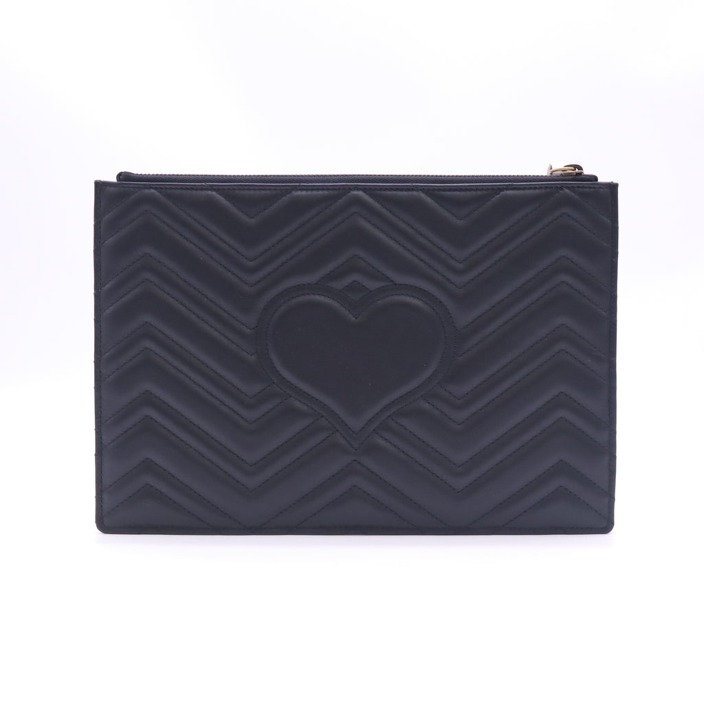 Gucci GG Marmont Matelassé Leather Portfolio Pouch W23233