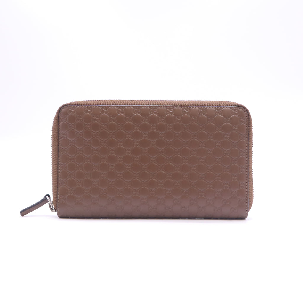 Gucci Microguccissima Leather Zip-Around Wallet W23263