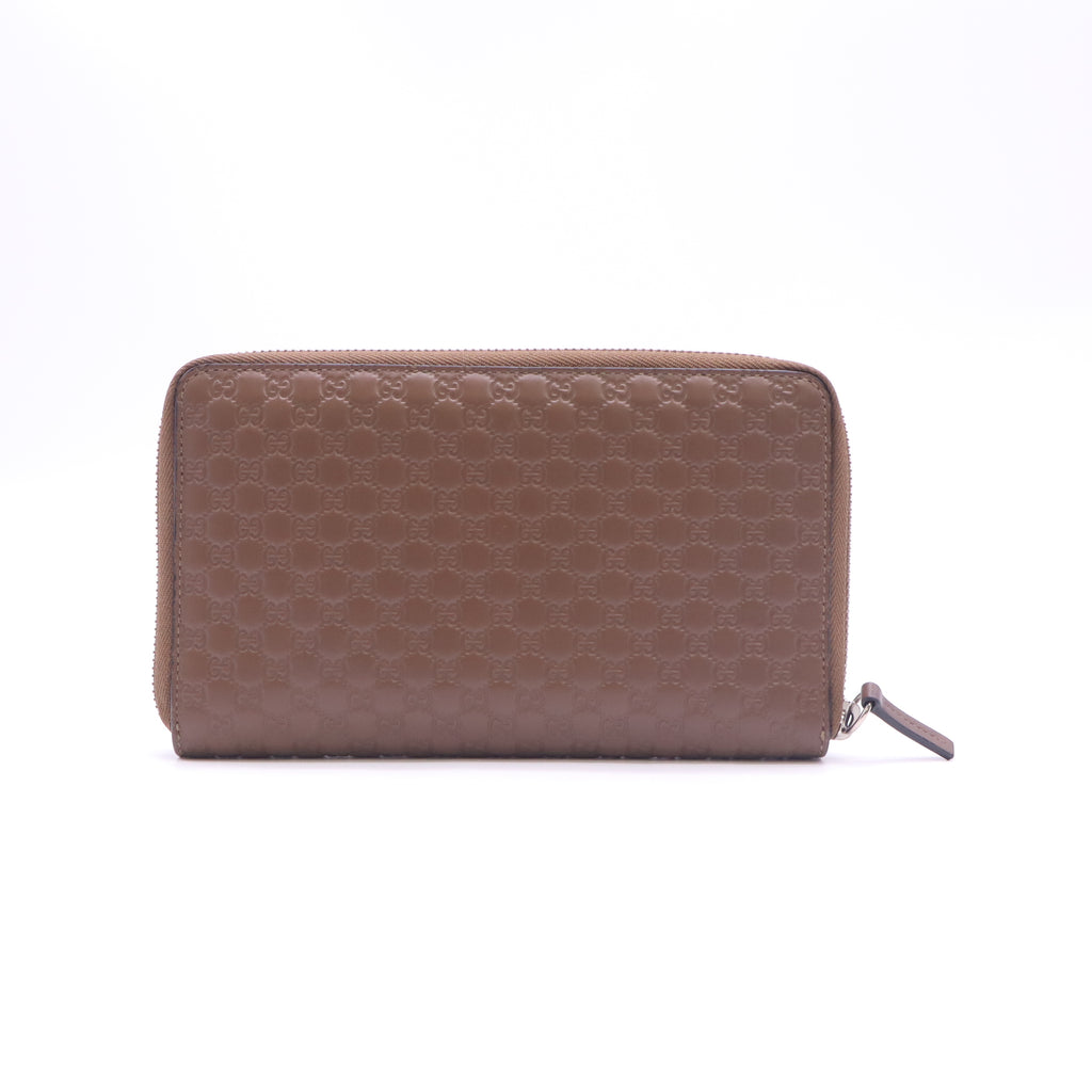 Gucci Microguccissima Leather Zip-Around Wallet W23263