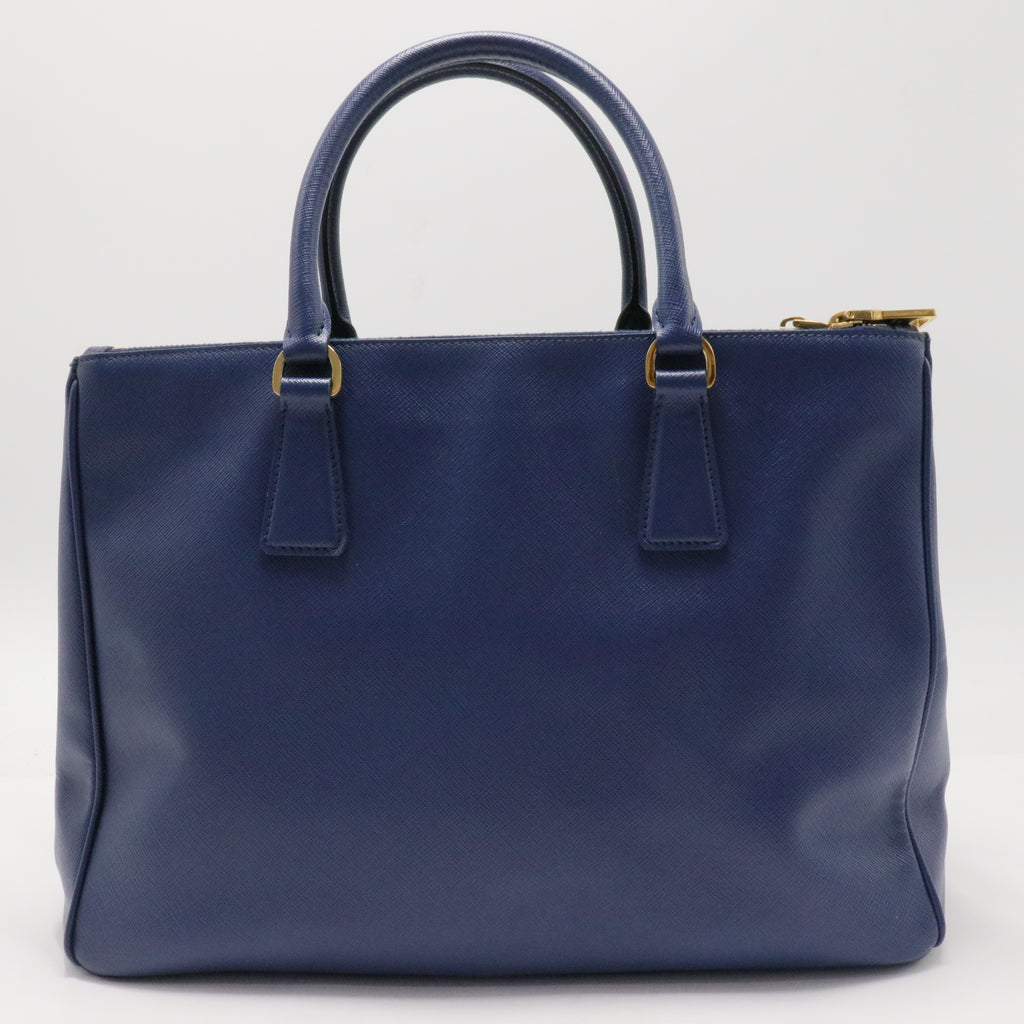 Saffiano Lux Leather Galleria Double Zip Medium