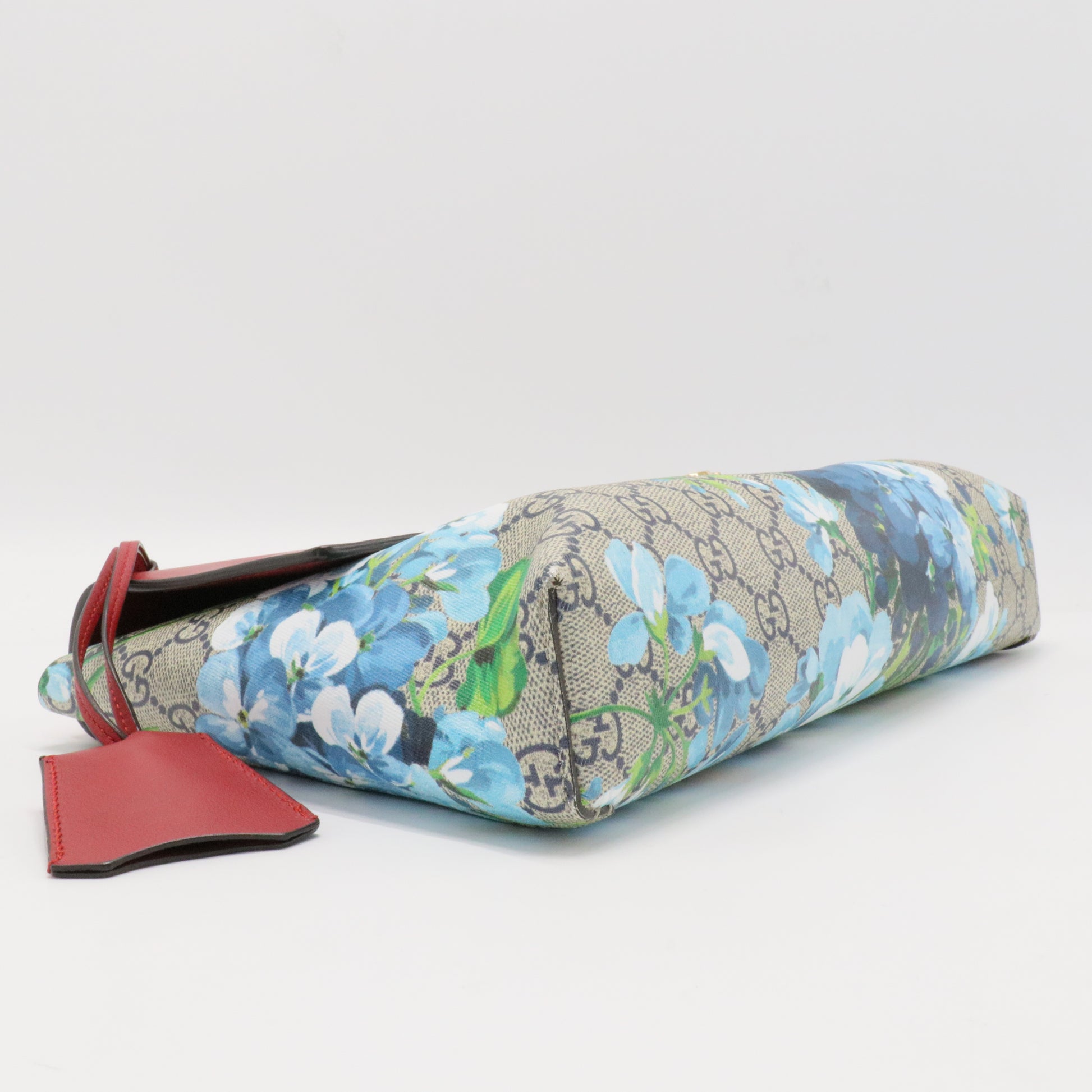 Padlock Chain Flap Bag Blooms Print GG Coated Canvas and Leather Medium