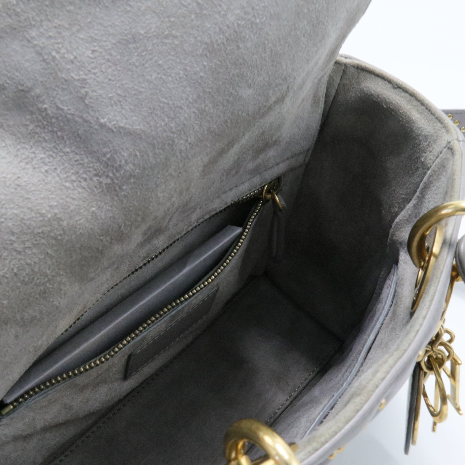 Supple Lady Dior Bag Cannage Studded Lambskin Medium