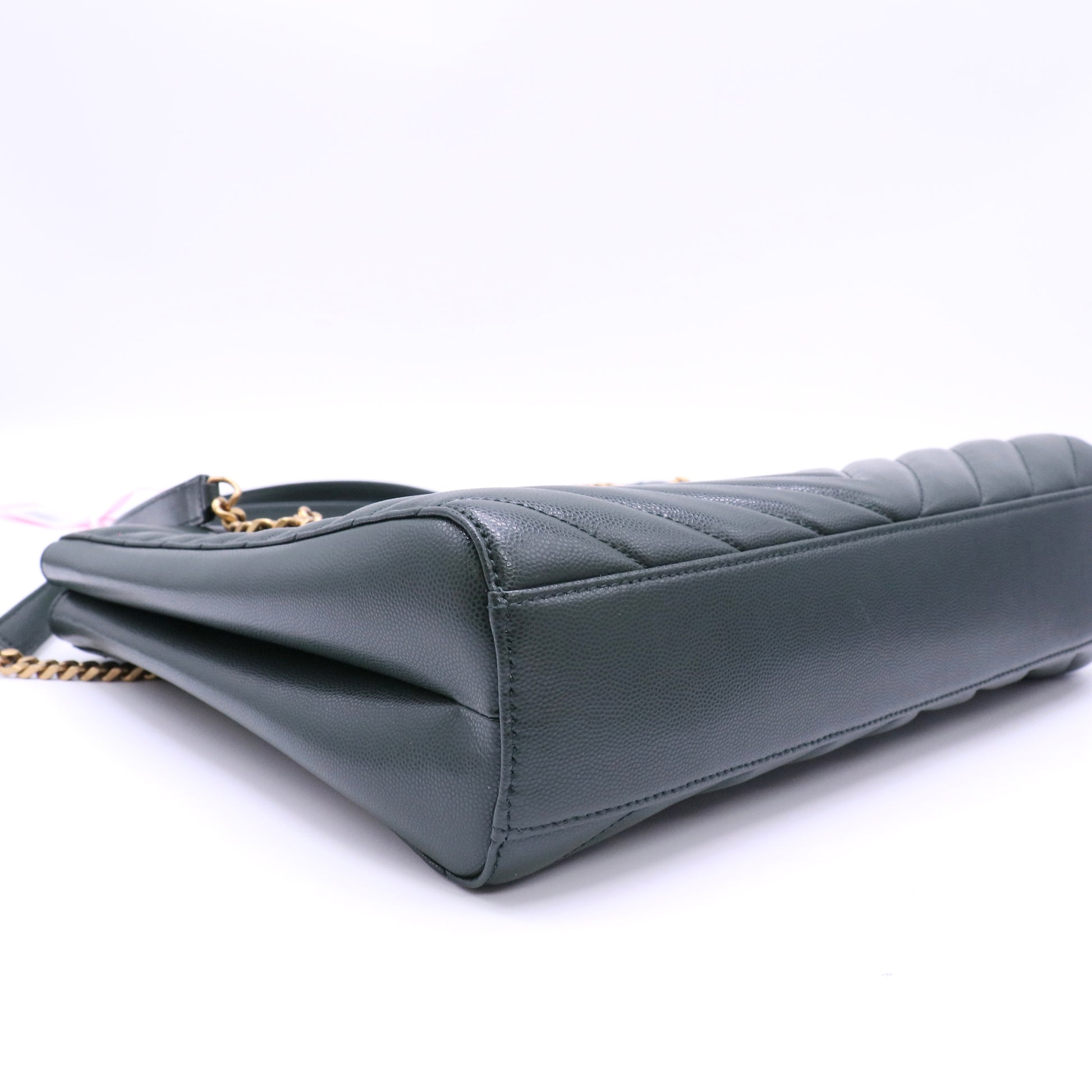 Tribeca Shopping Tote Matelasse Chevron Leather Medium Twins LDJ4570
