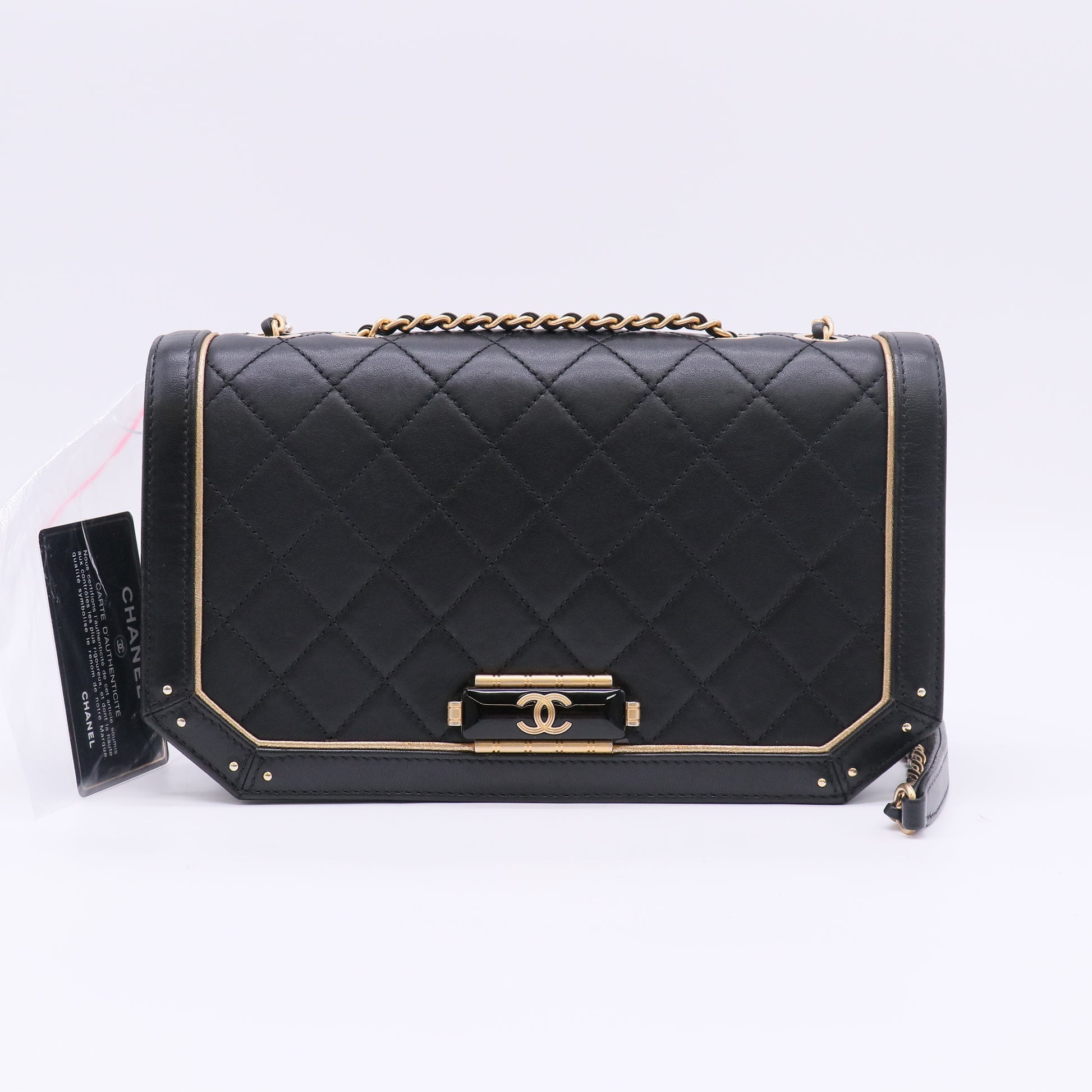Chanel Quilted Calfskin Octagon CC Twins LDJ5223