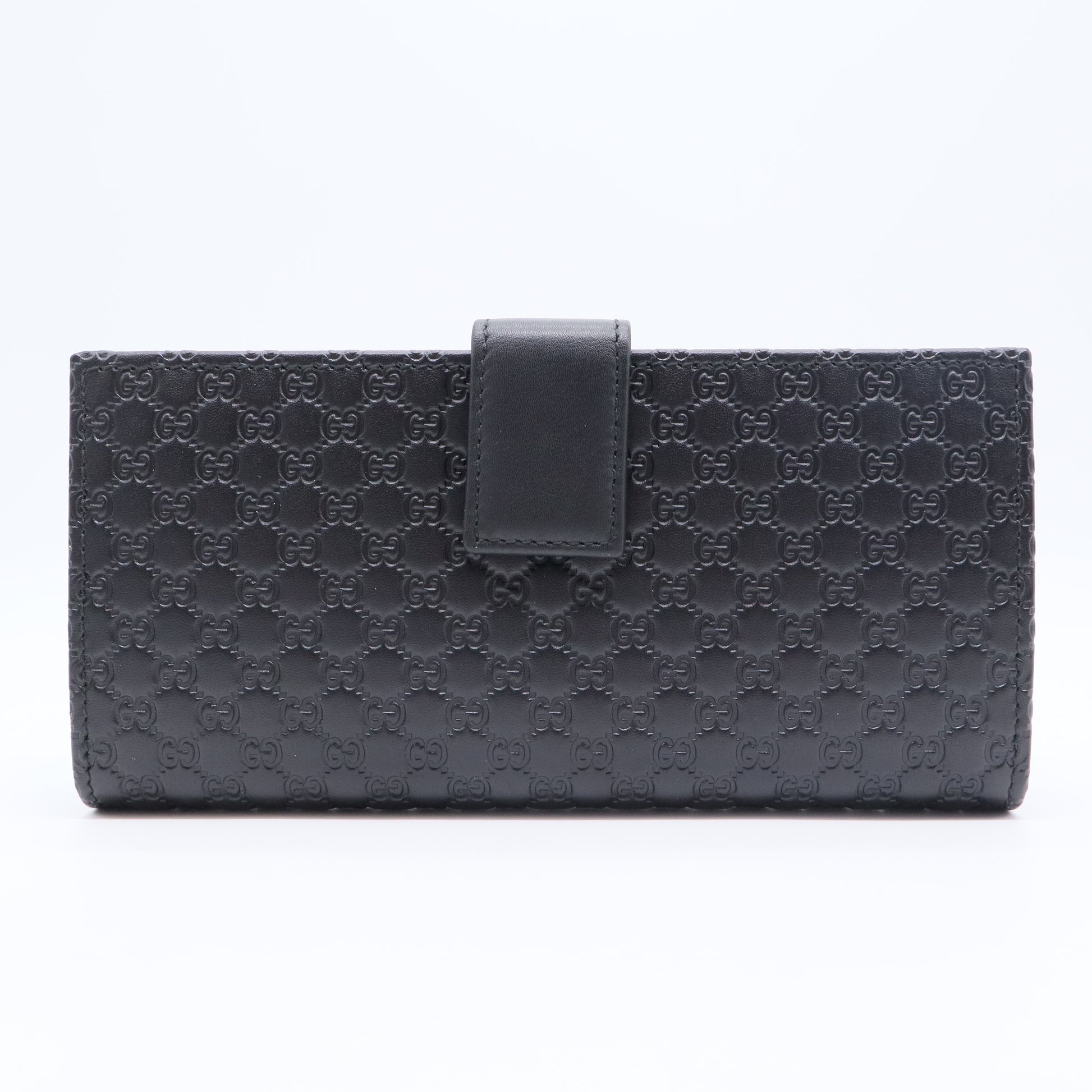 Microguccissima Leather Continental Flap Wallet