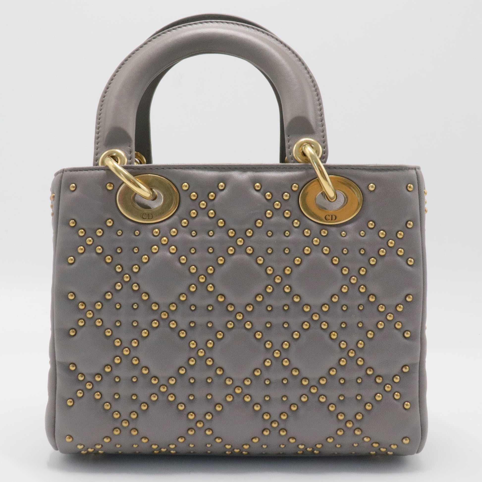 Supple Lady Dior Bag Cannage Studded Lambskin Medium
