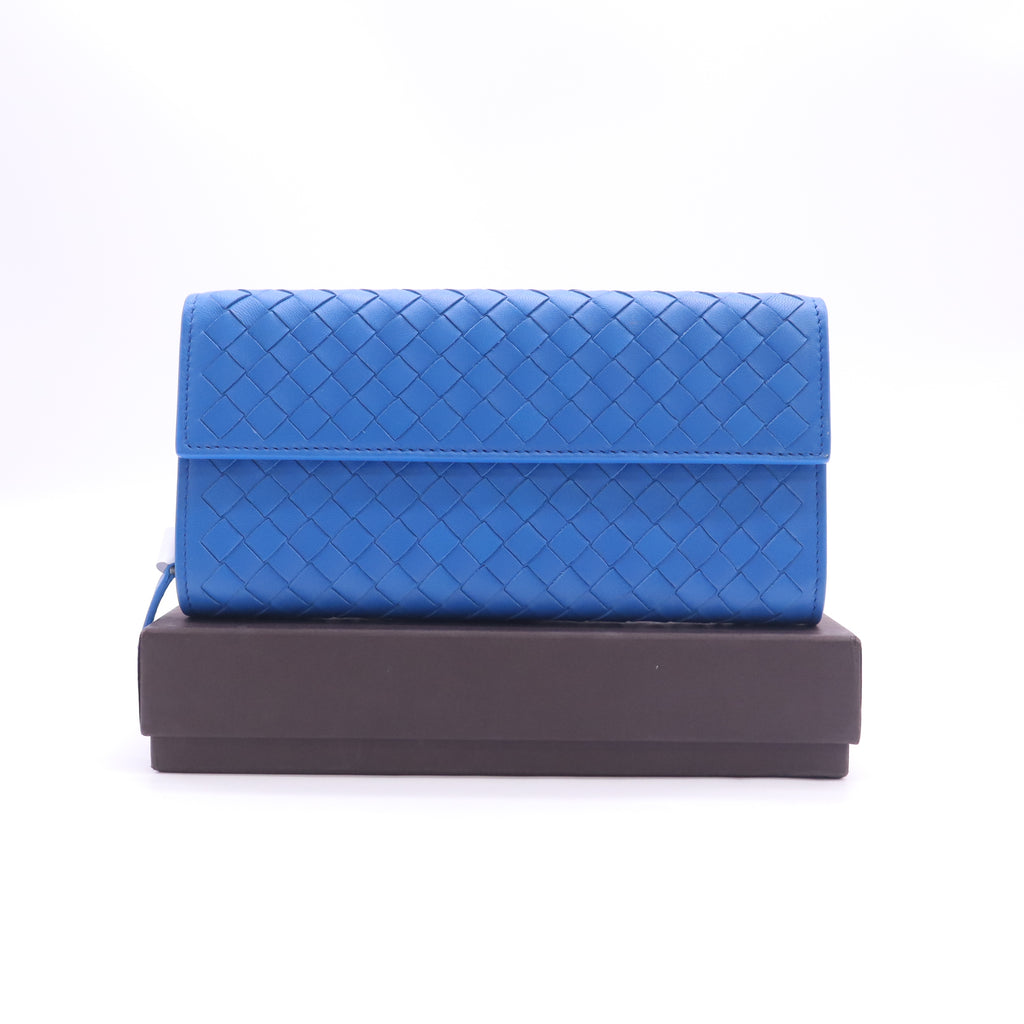 Bottega Veneta Intrecciato Nappa Leather Continental Flap Wallet W23275