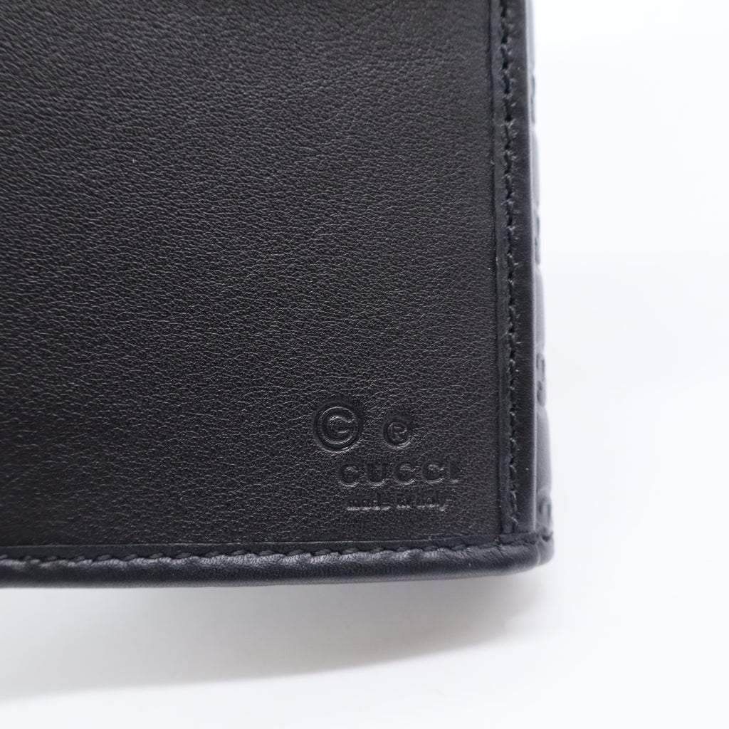 Microguccissima Leather Continental Flap Wallet