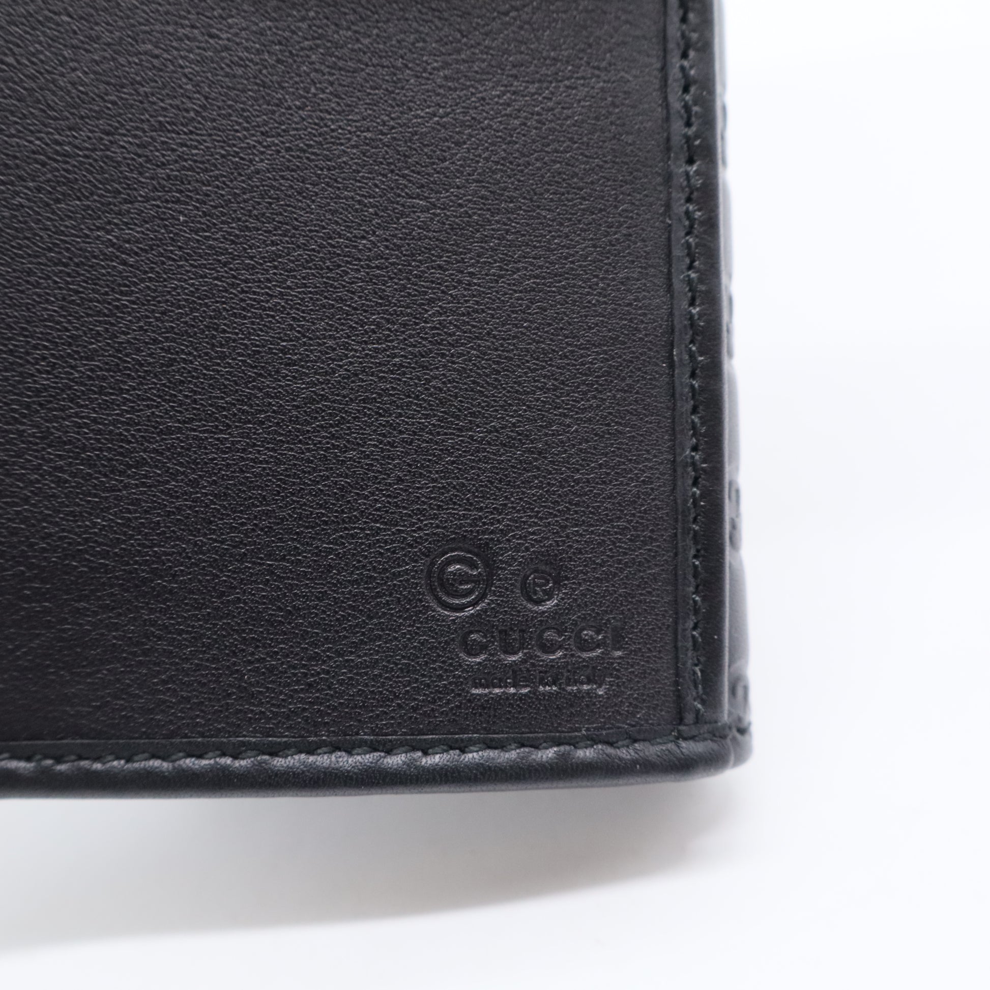 Microguccissima Leather Continental Flap Wallet
