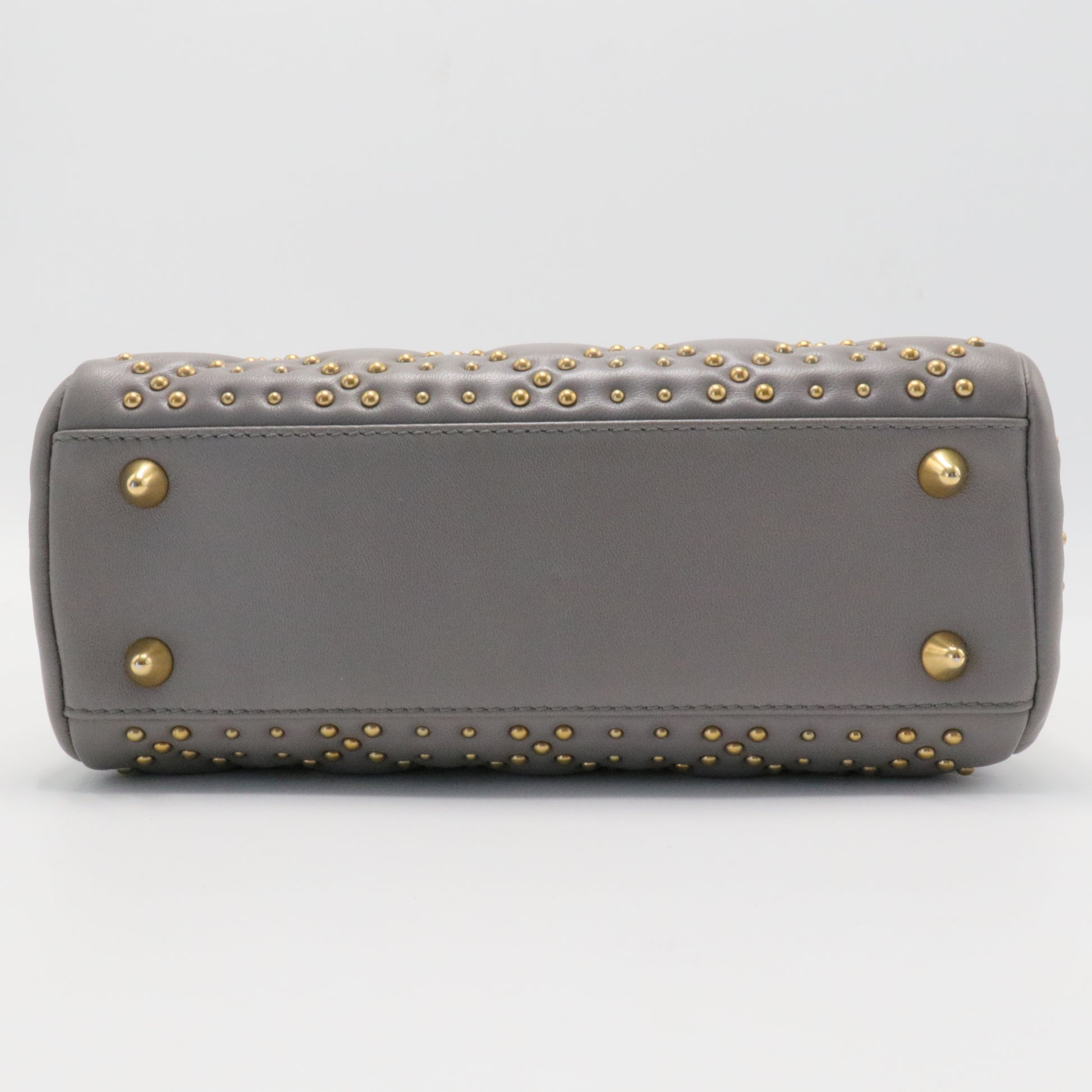 Supple Lady Dior Bag Cannage Studded Lambskin Medium
