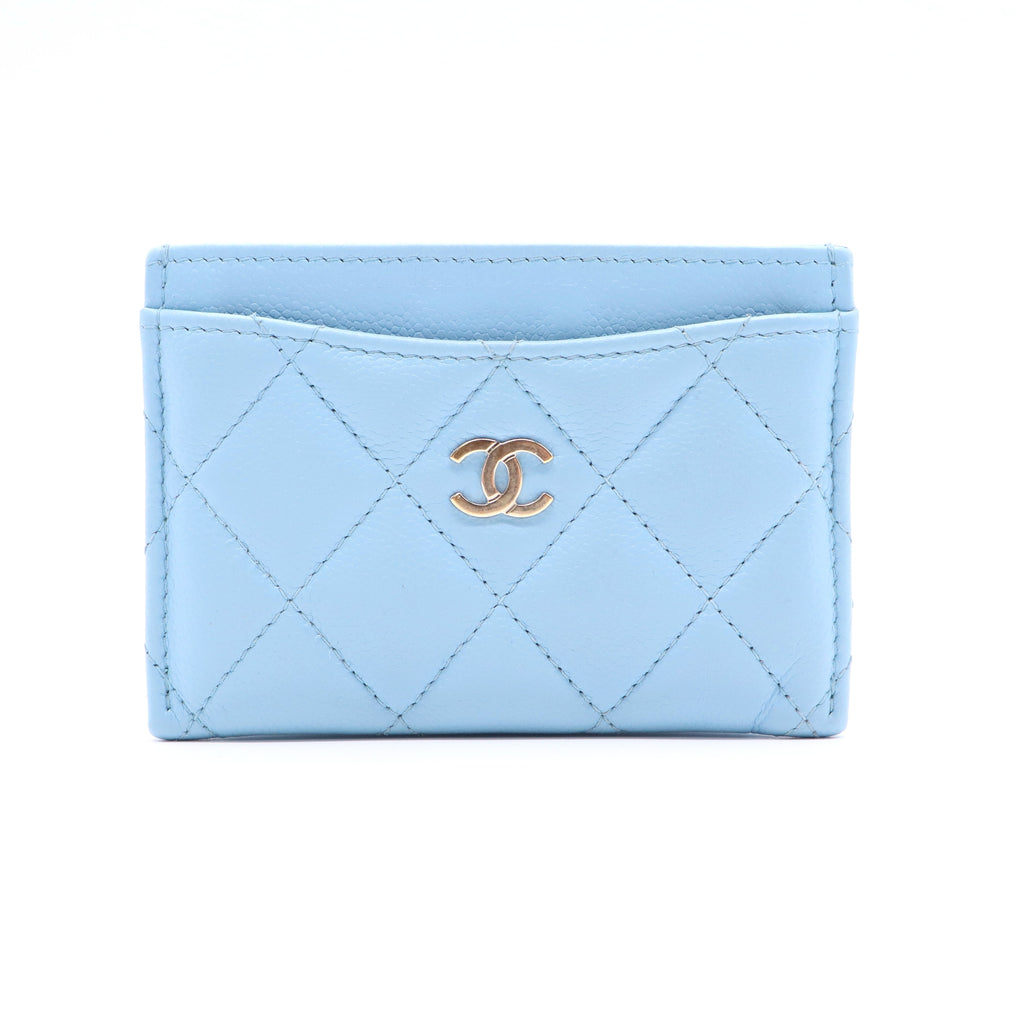 Chanel Classic Card Holder Quilted Caviar Twins
