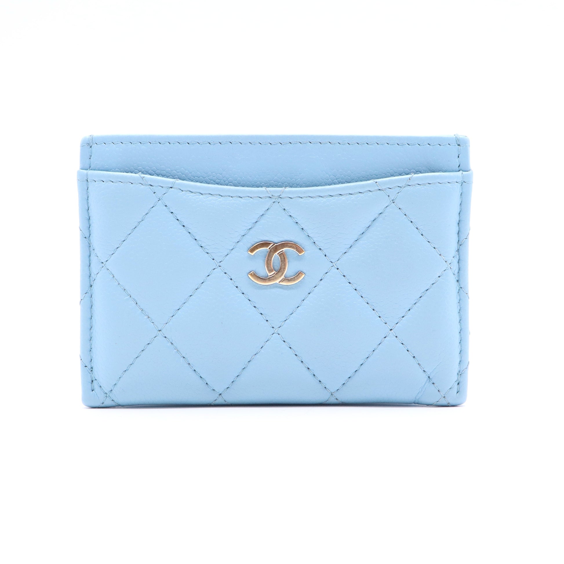 Chanel Classic Card Holder Quilted Caviar Twins