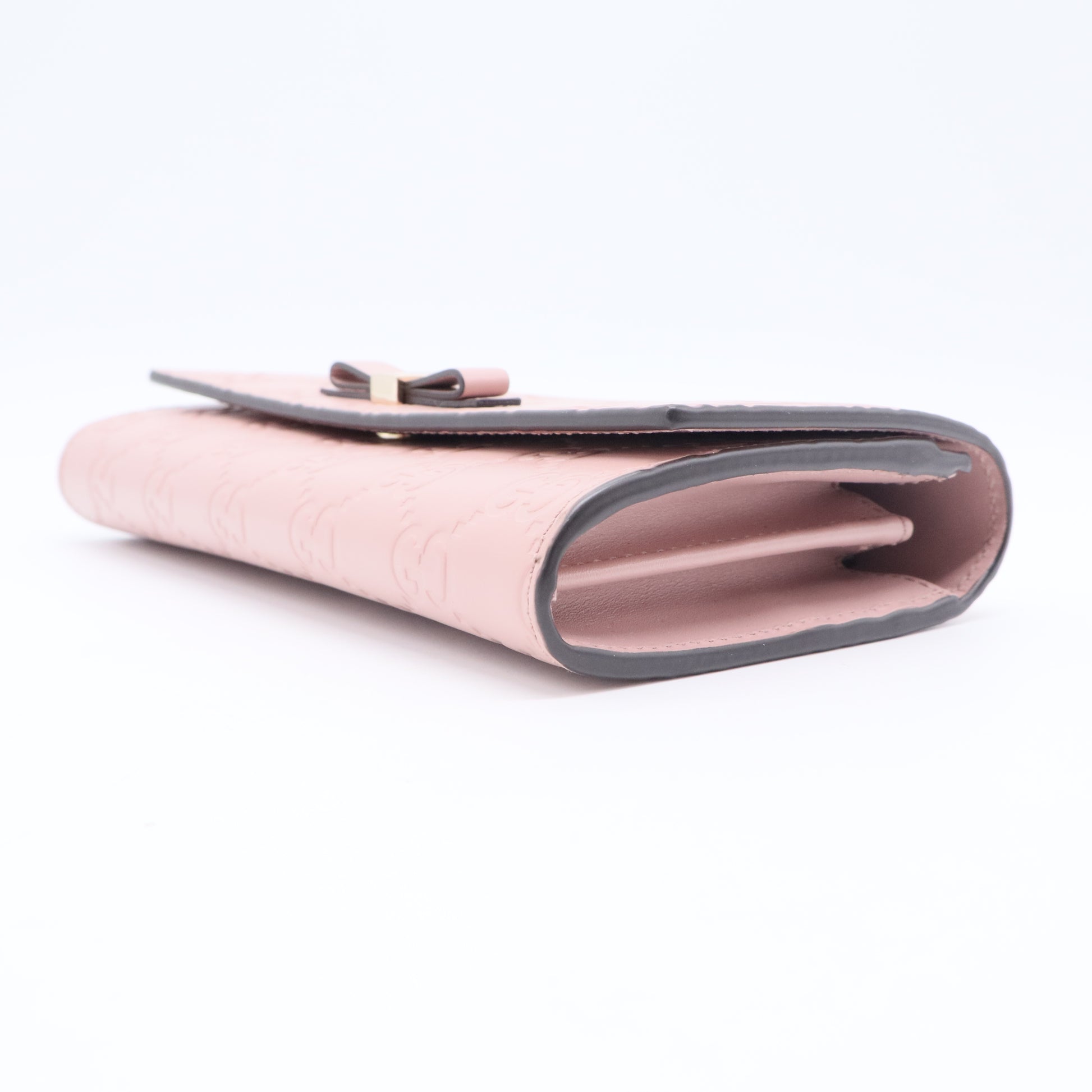 Bow Continental Wallet Guccissima Leather