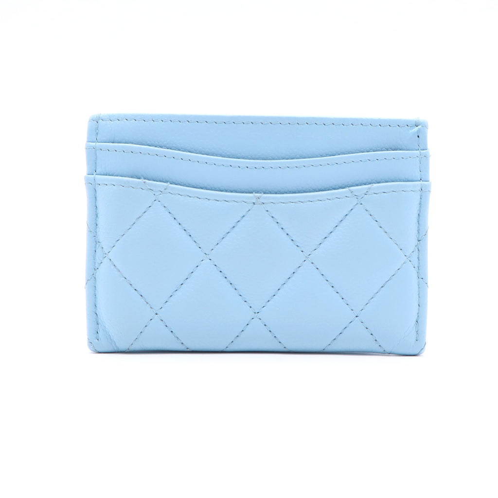 Chanel Classic Card Holder Quilted Caviar Twins