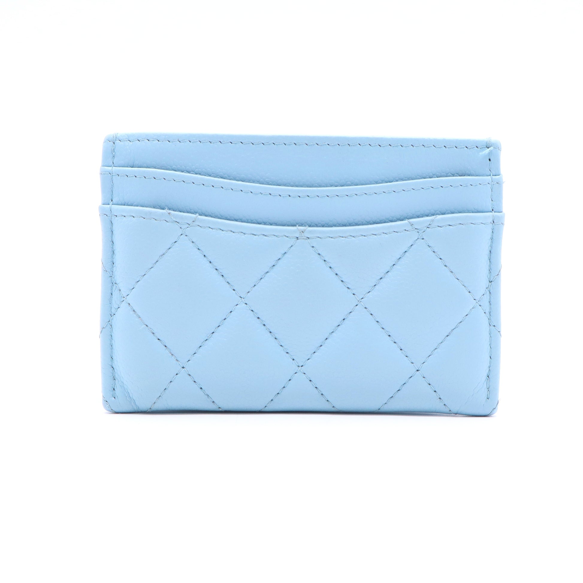 Chanel Classic Card Holder Quilted Caviar Twins