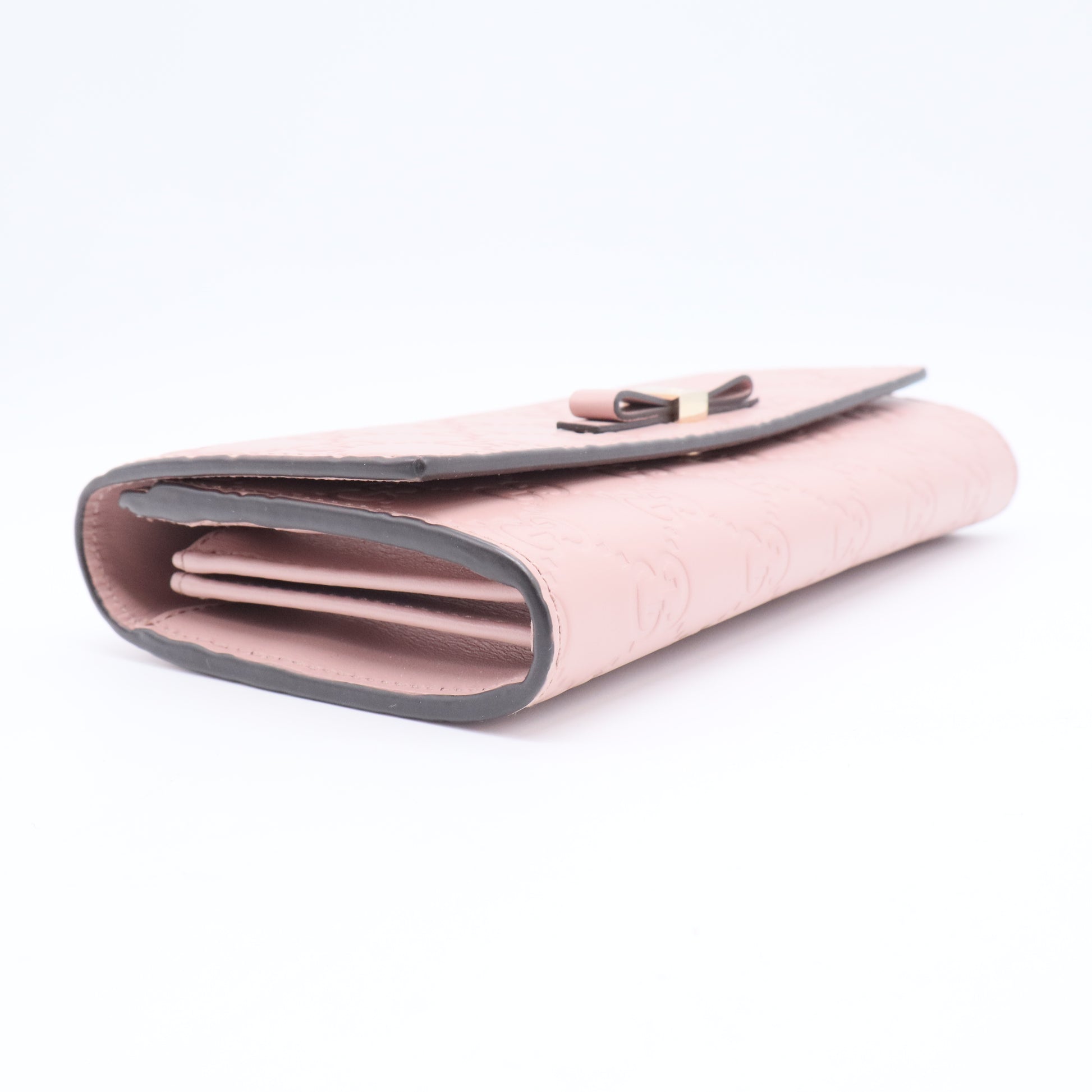 Bow Continental Wallet Guccissima Leather