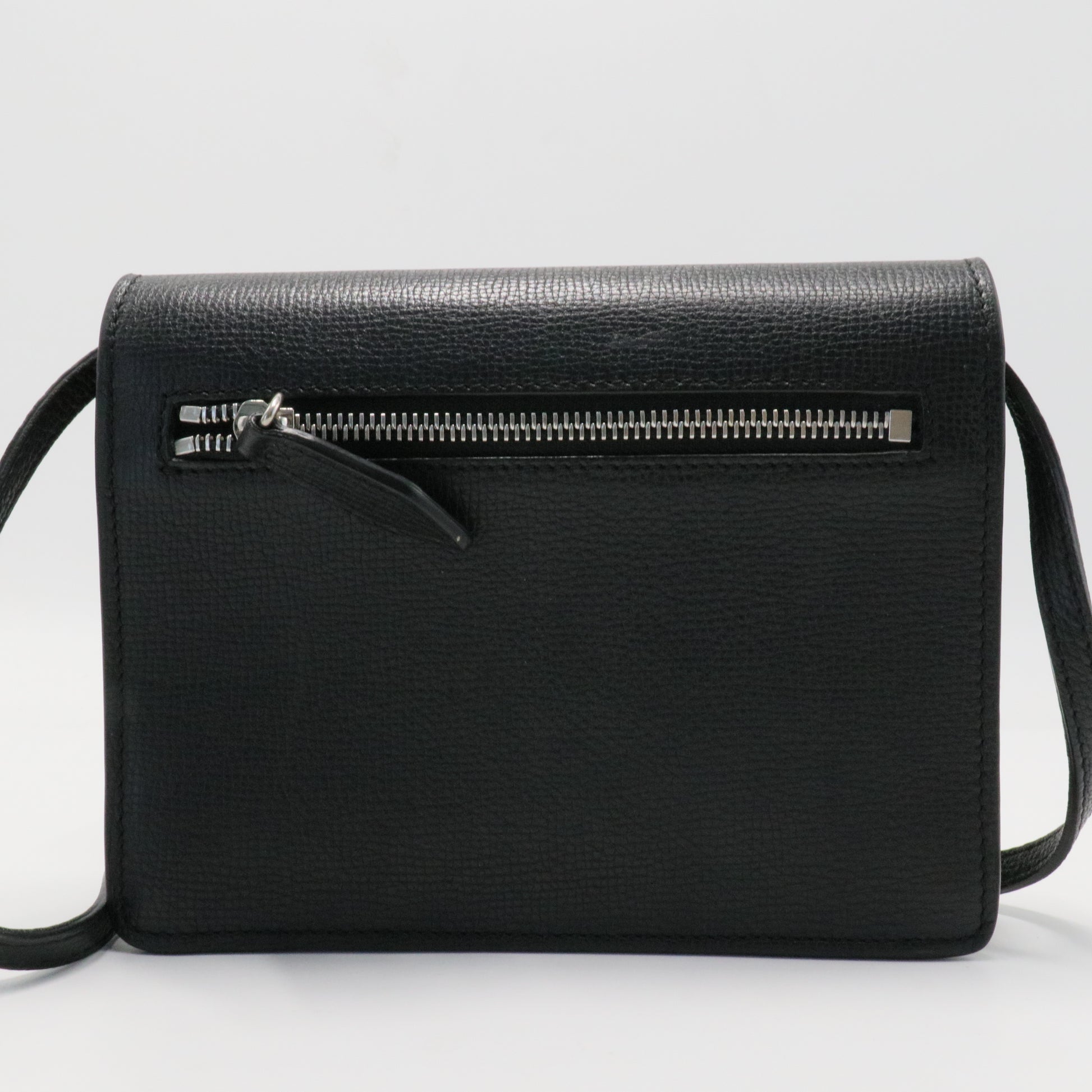 Macken House Check Leather Crossbody Bag