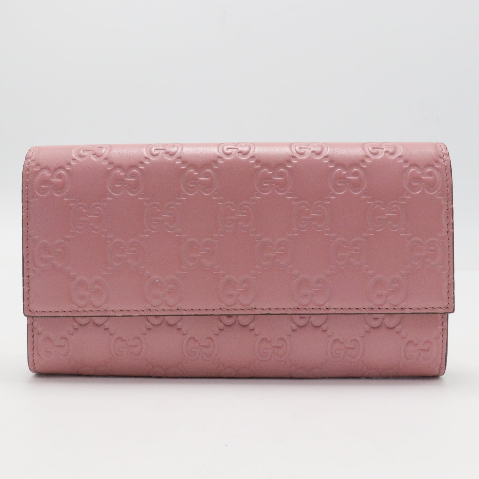 Microguccissima Pattern Leather Continental Wallet