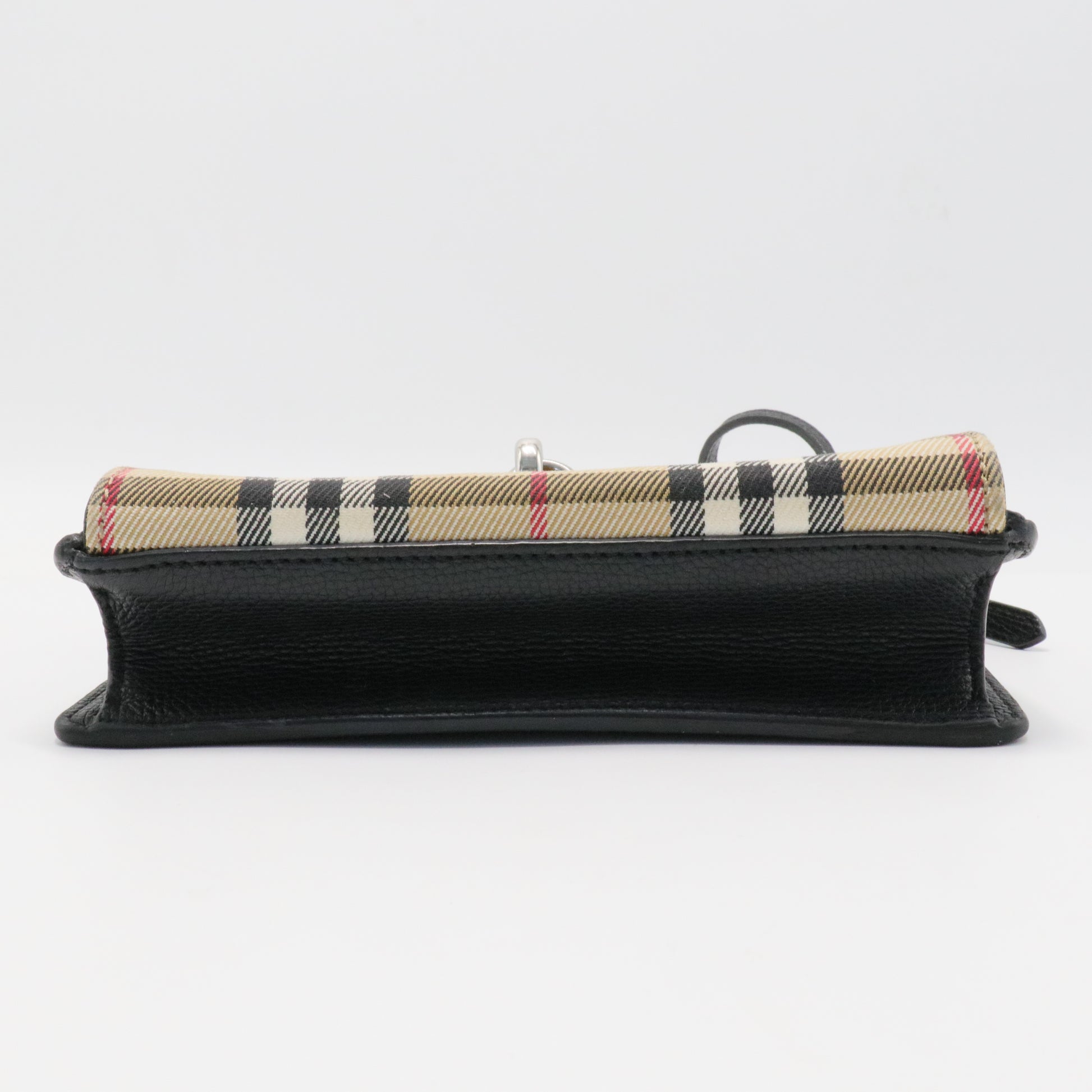 Macken House Check Leather Crossbody Bag