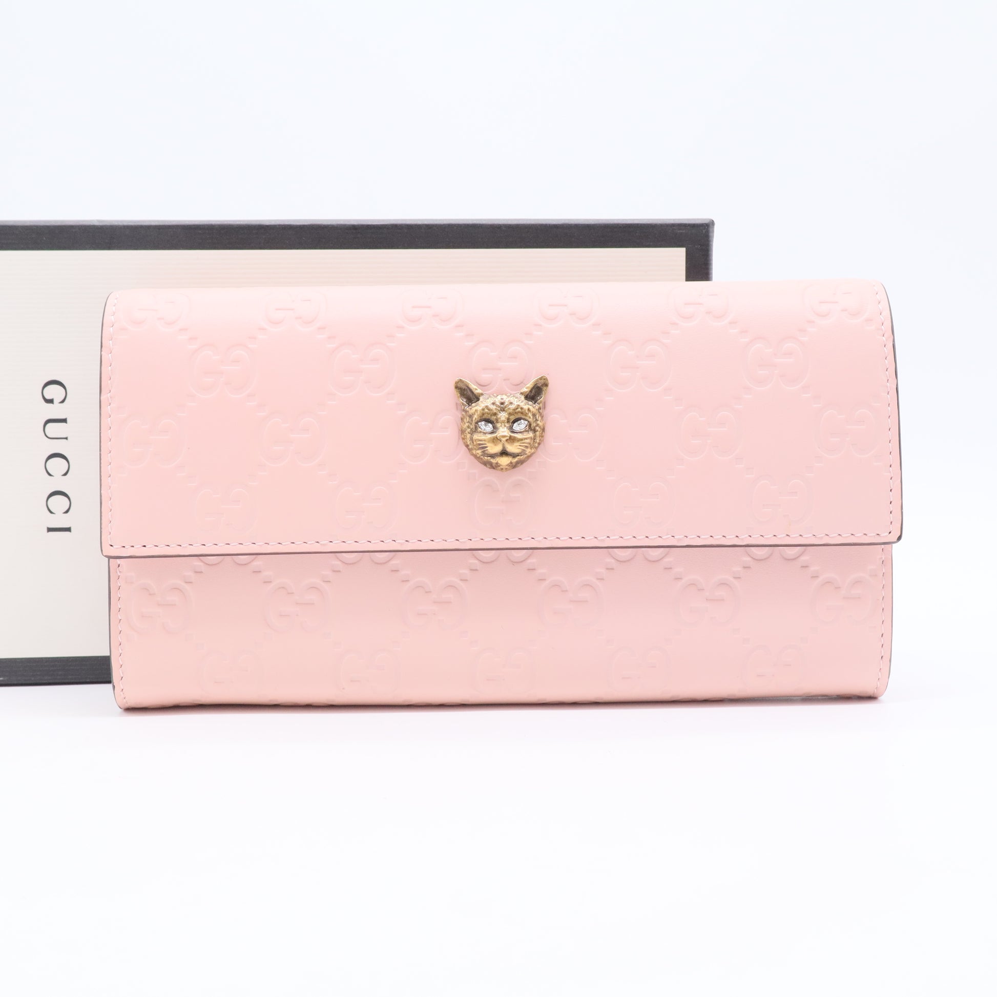 Rosa Animalier Guccissima Wallet