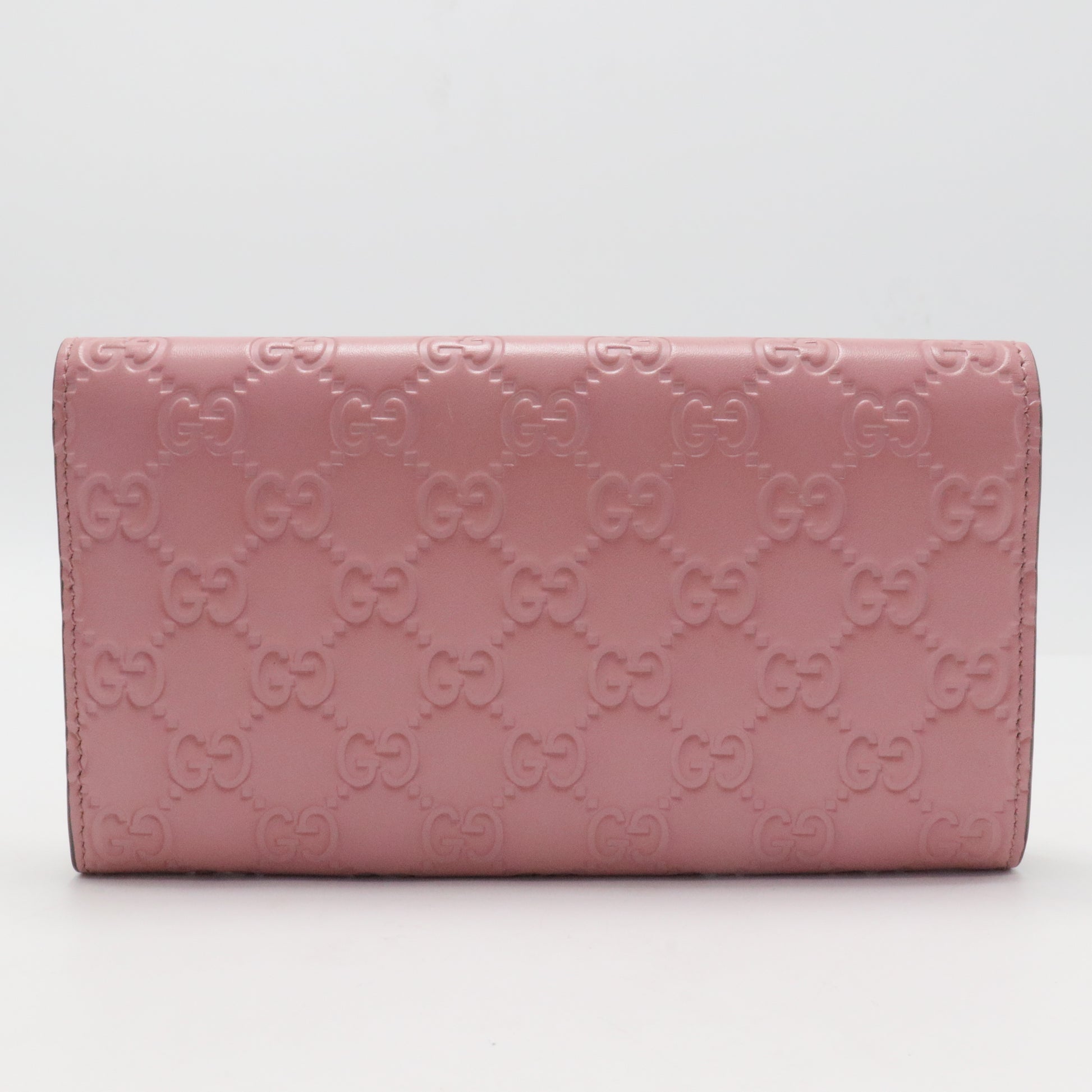 Microguccissima Pattern Leather Continental Wallet