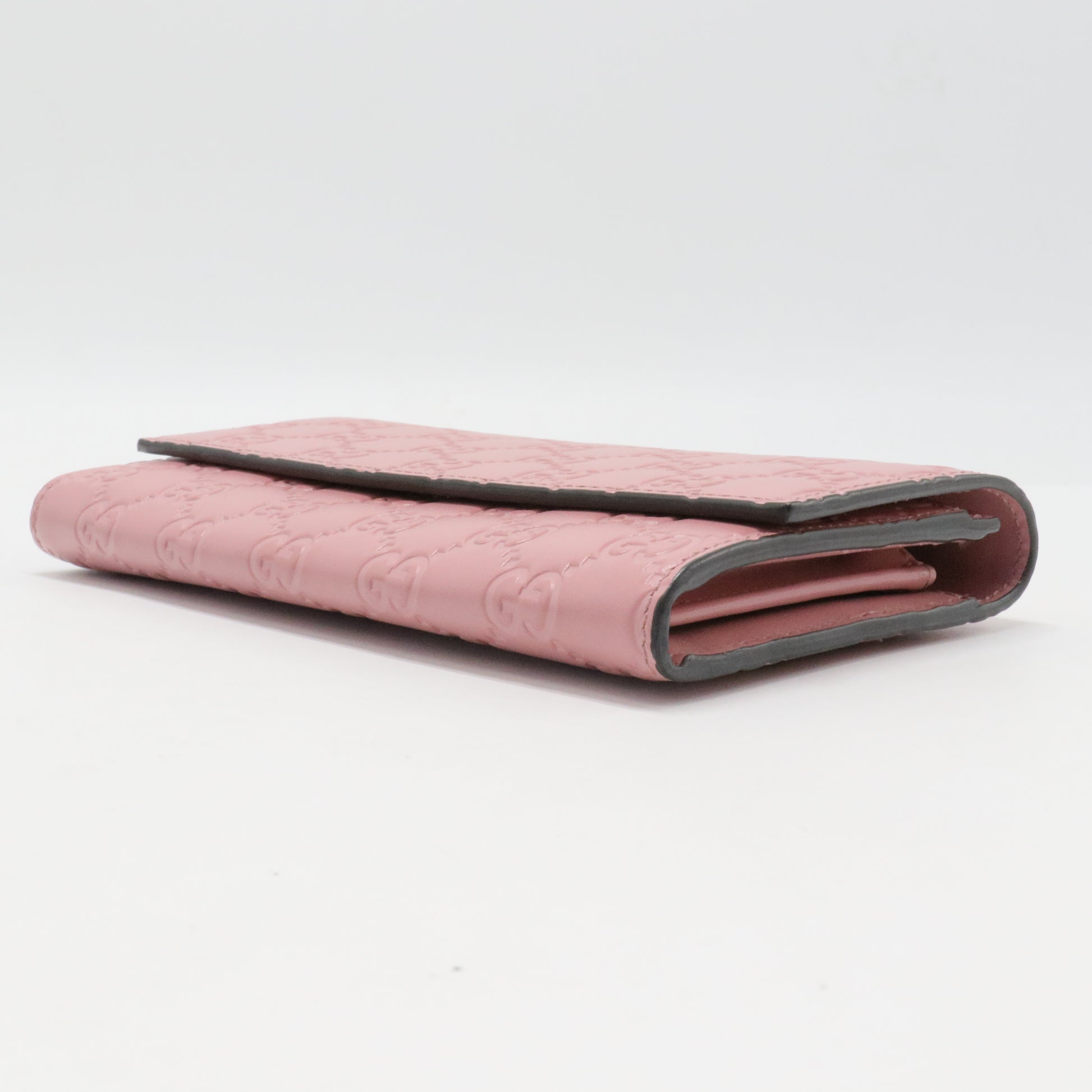 Microguccissima Pattern Leather Continental Wallet