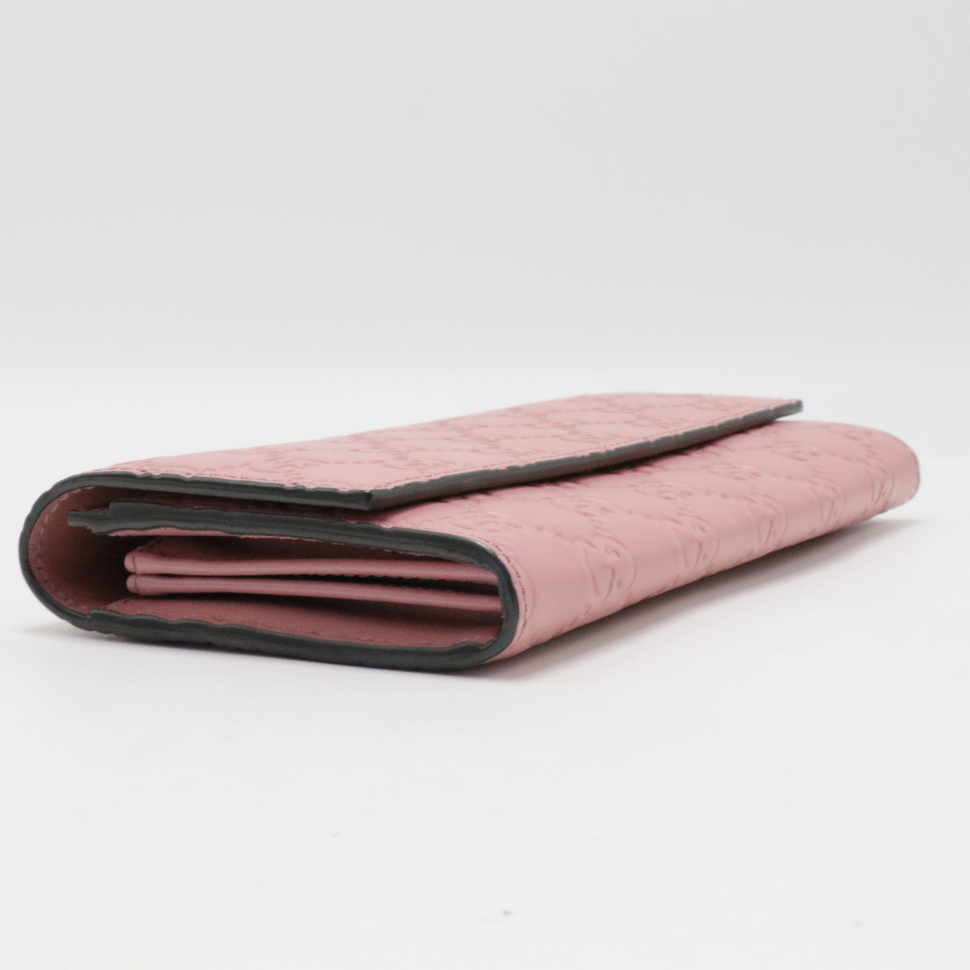 Microguccissima Pattern Leather Continental Wallet