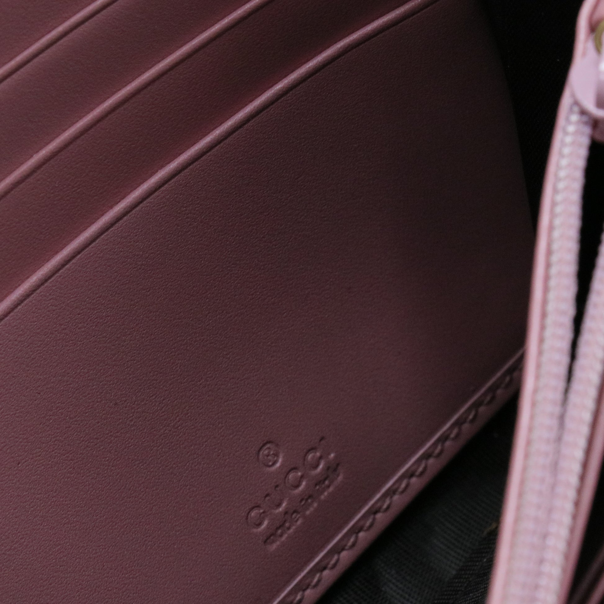 Microguccissima Pattern Leather Continental Wallet