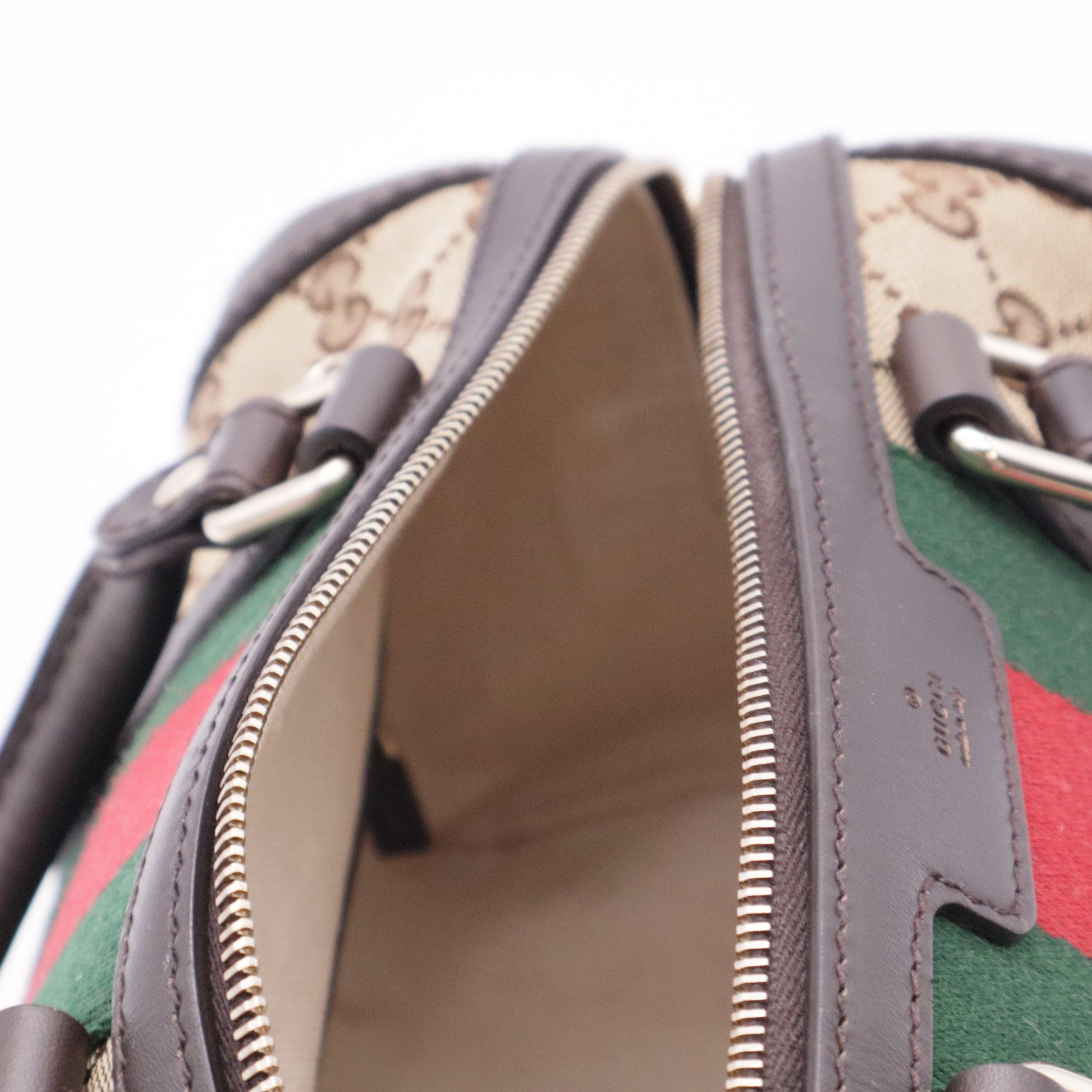 Vintage Web Boston Bag GG Canvas Small