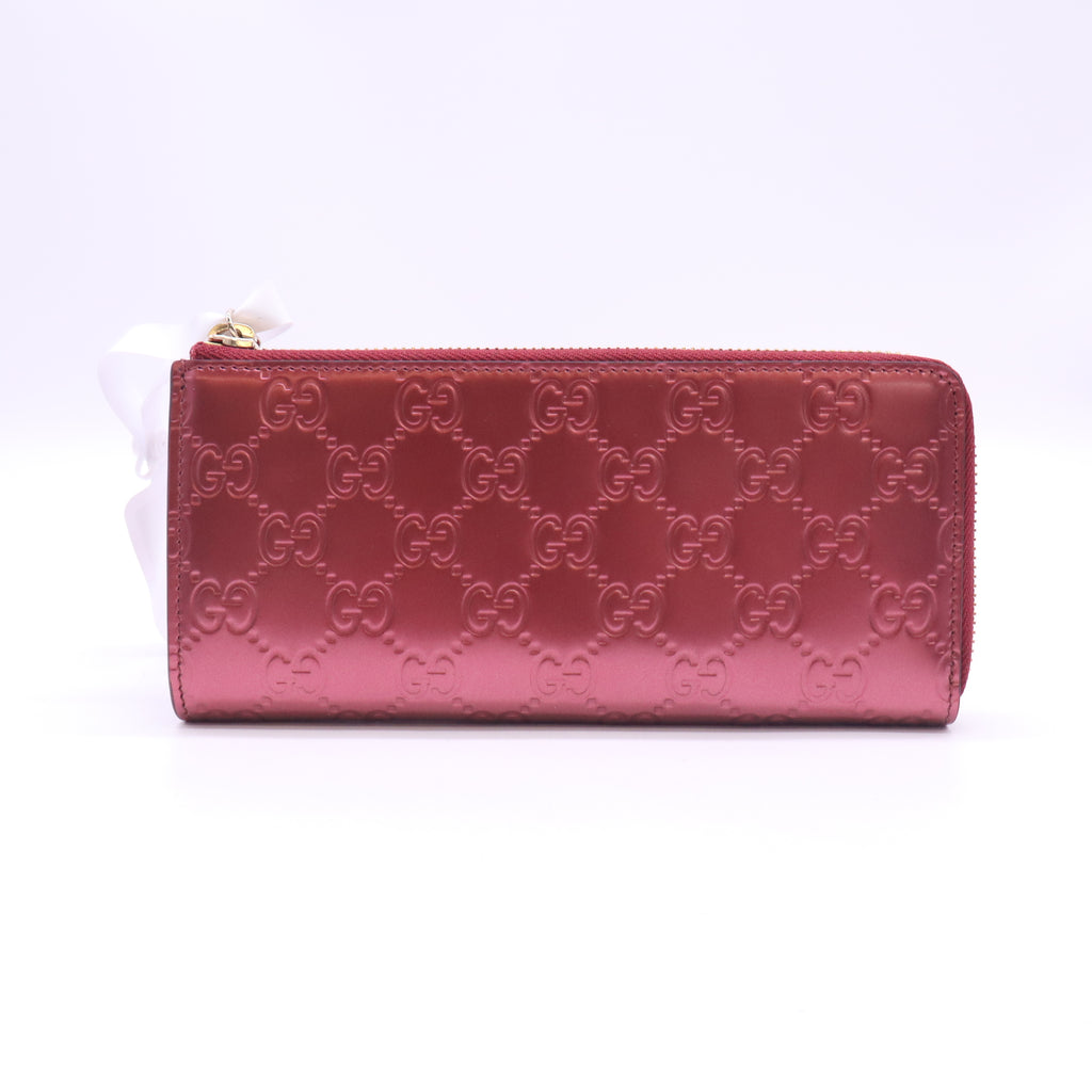 Gucci Guccissima Lovely Zip-Around Long Wallet W23270