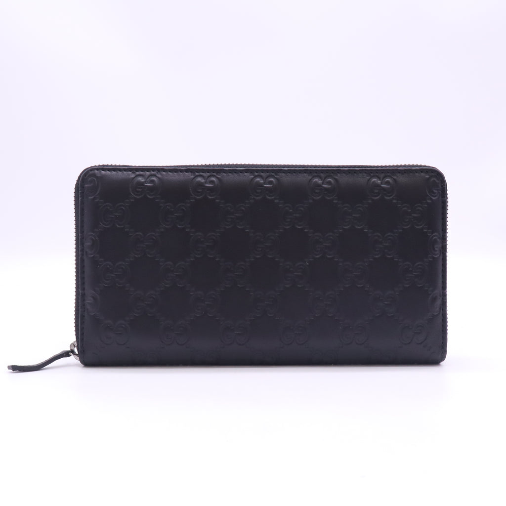 Gucci Guccissima Leather Zip-Around Wallet W23302