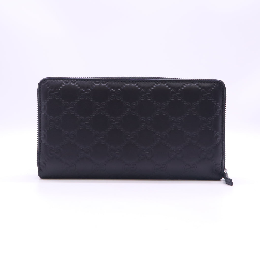 Gucci Guccissima Leather Zip-Around Wallet W23302