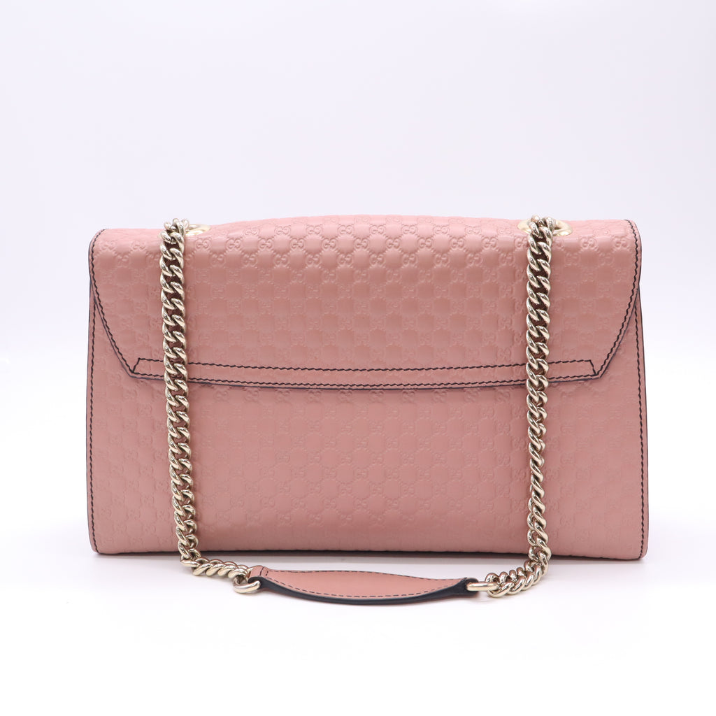 Microguccissima Medium Emily Chain Shoulder Bag Soft Pink B23439