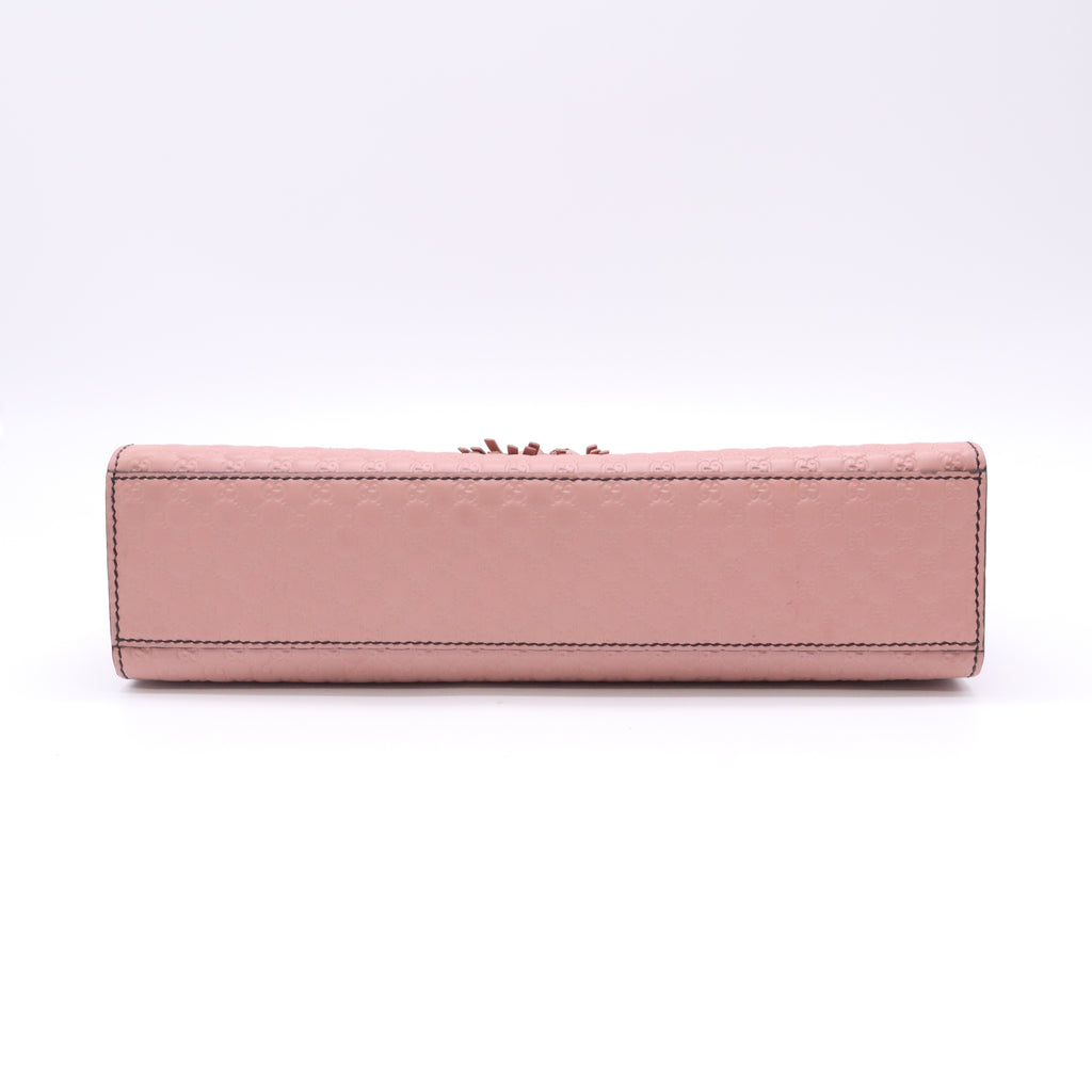 Microguccissima Medium Emily Chain Shoulder Bag Soft Pink B23439