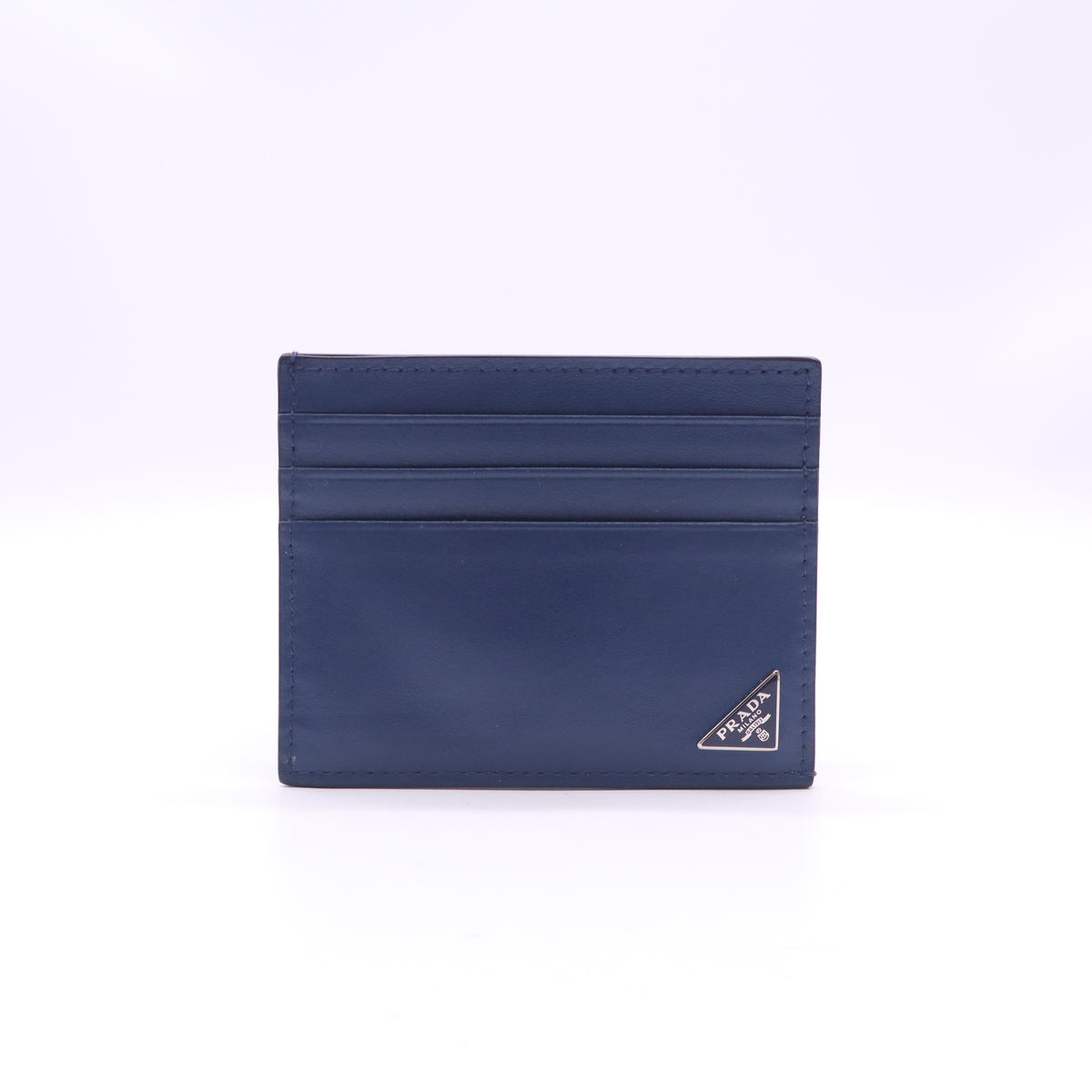 Prada Saffiano Leather Triangle Logo Card Holder W23314