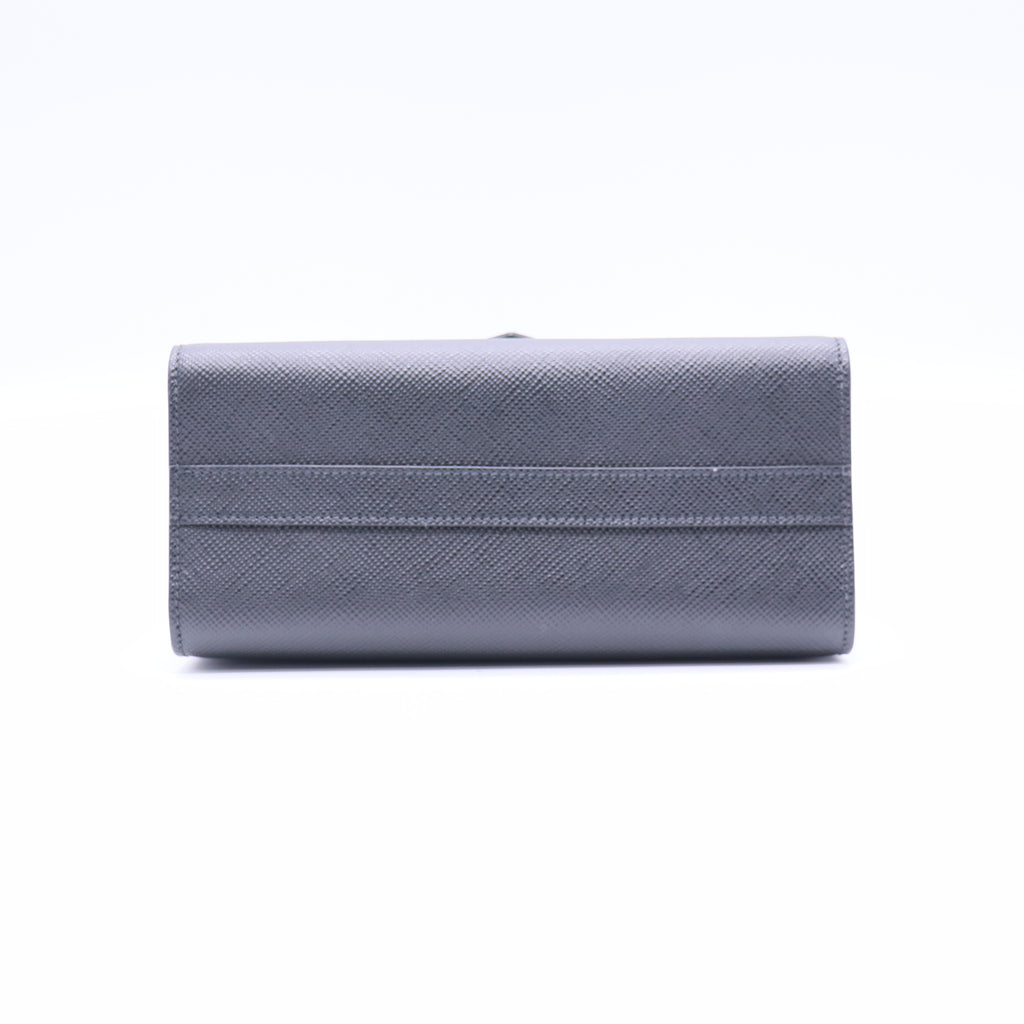 Monochrome Shoulder Bag Embellished Saffiano Leather Small Twins LDJ3718