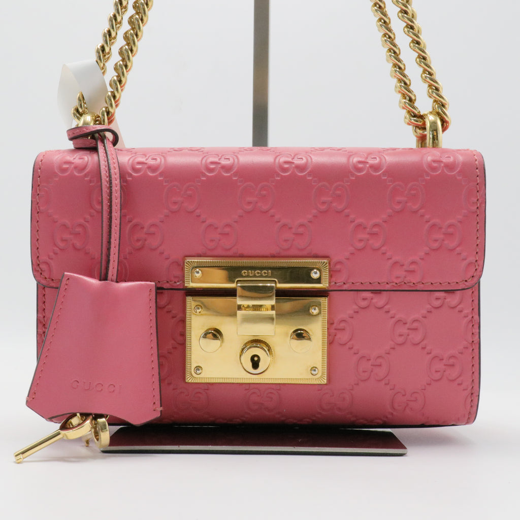 GG Signature Small Padlock Shoulder Bag Small