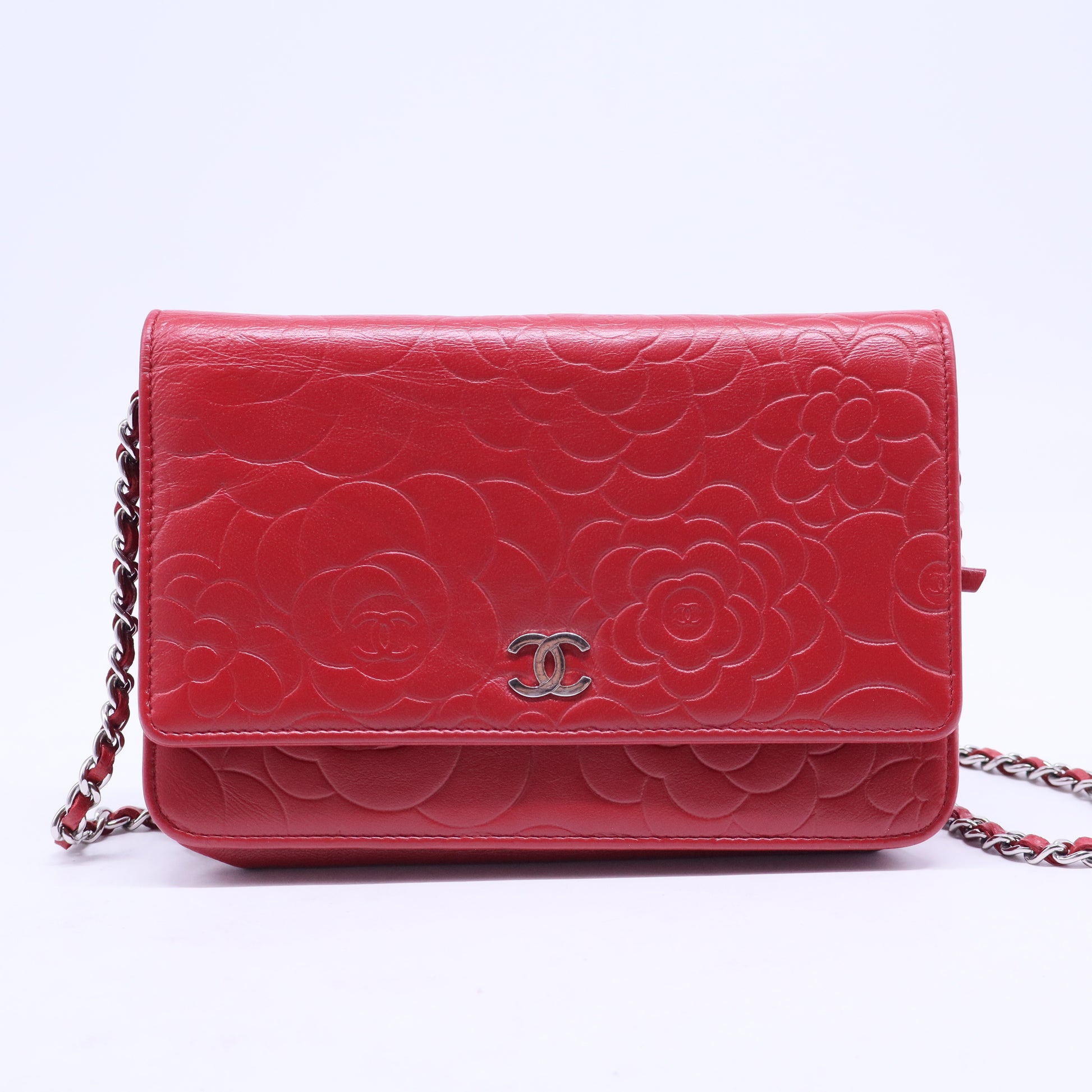 Wallet on Chain Camellia Lambskin W20431