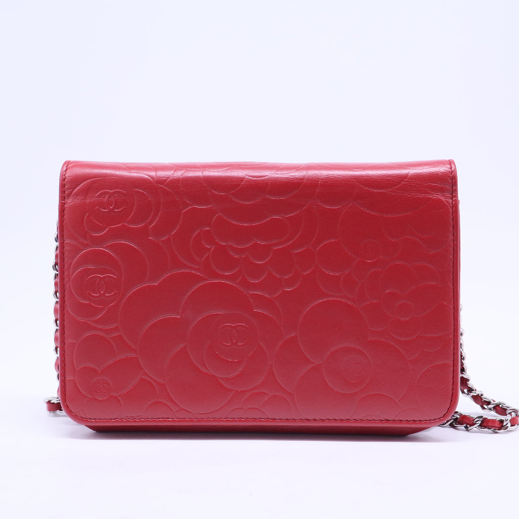 Wallet on Chain Camellia Lambskin W20431